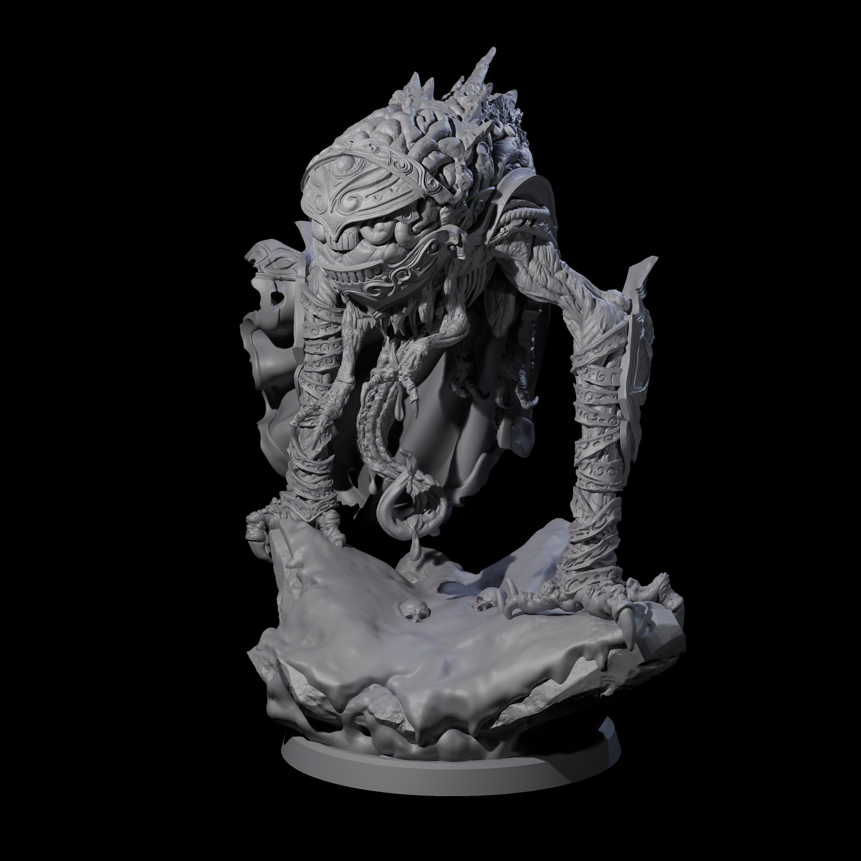 Evolved Intellect Devourer A Miniature for Dungeons and Dragons, Pathfinder or other TTRPGs