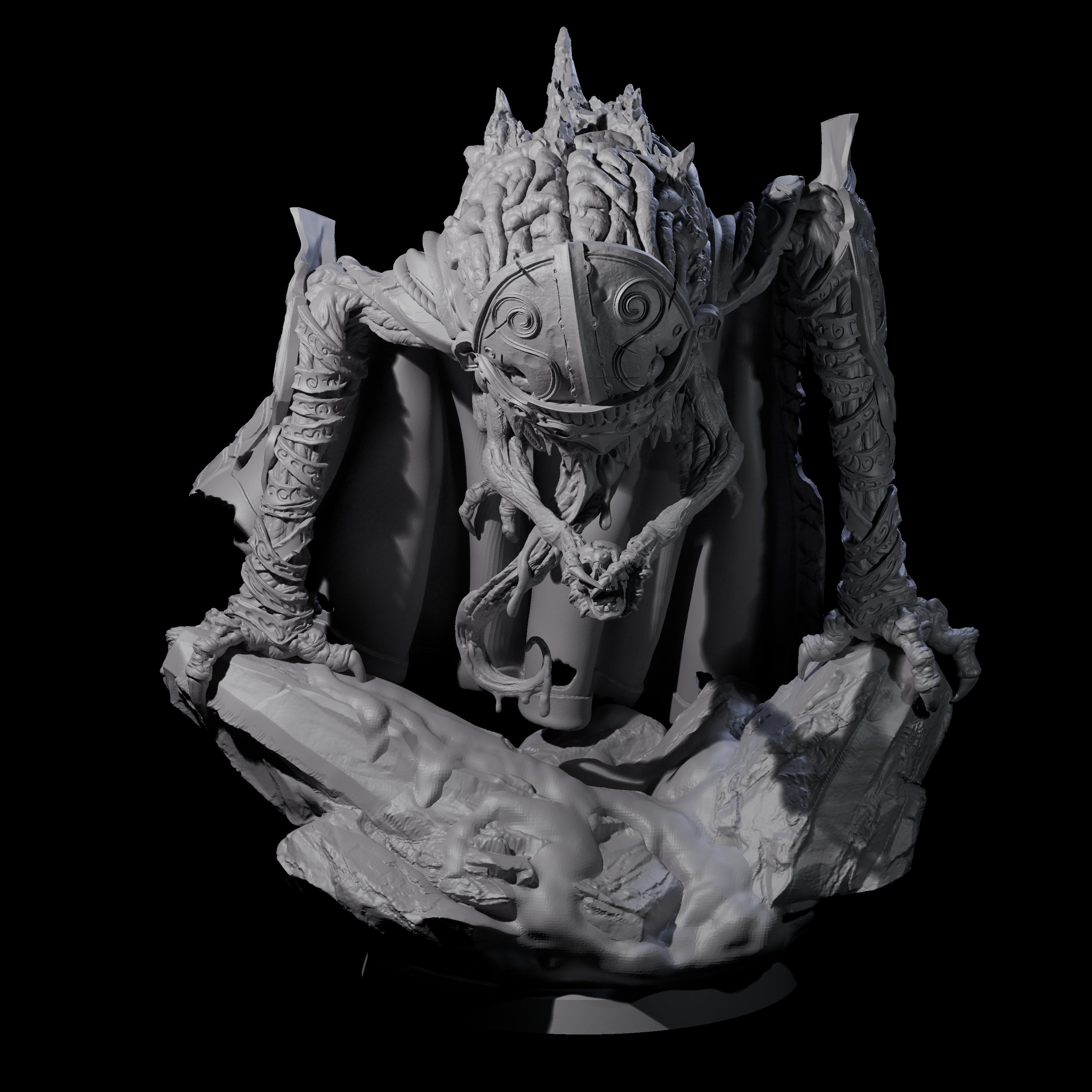 Evolved Intellect Devourer C Miniature for Dungeons and Dragons, Pathfinder or other TTRPGs