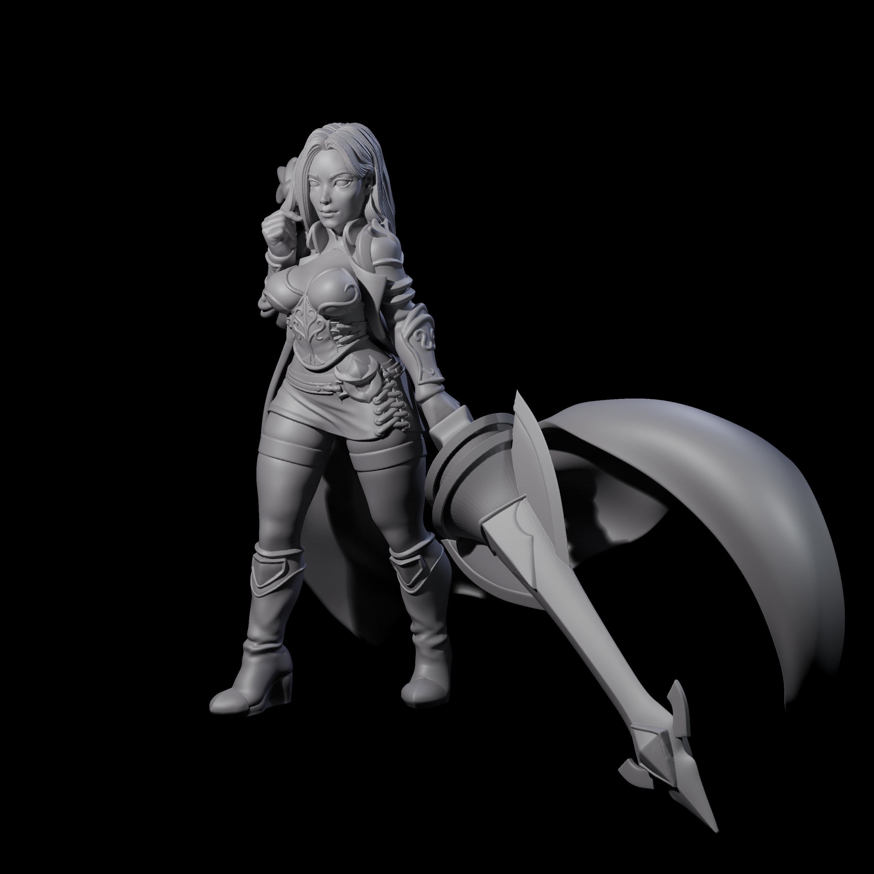 Experienced Lance Fighter Miniature for Dungeons and Dragons, Pathfinder or other TTRPGs