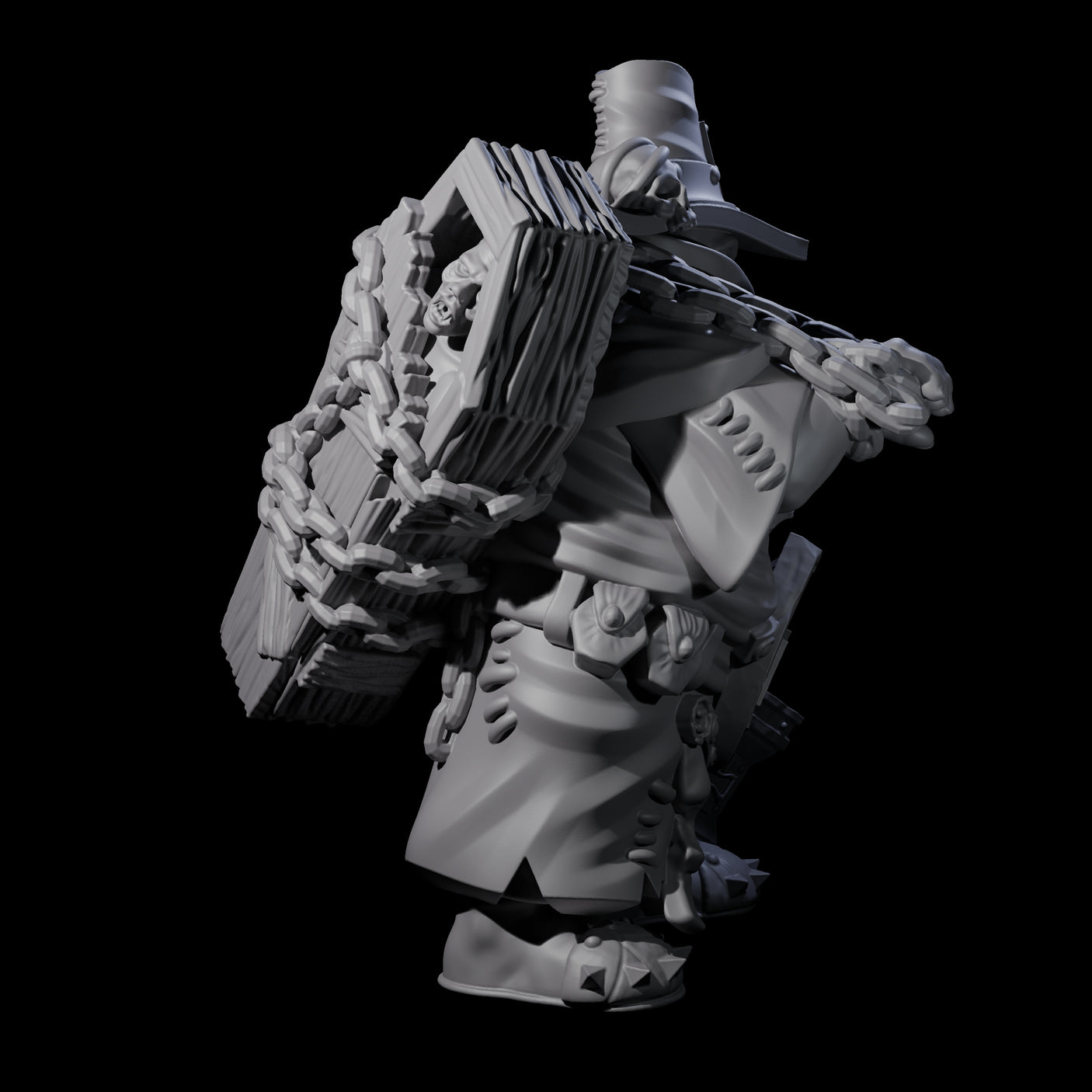 Experienced Ogre Witchhunter Miniature for Dungeons and Dragons, Pathfinder or other TTRPGs