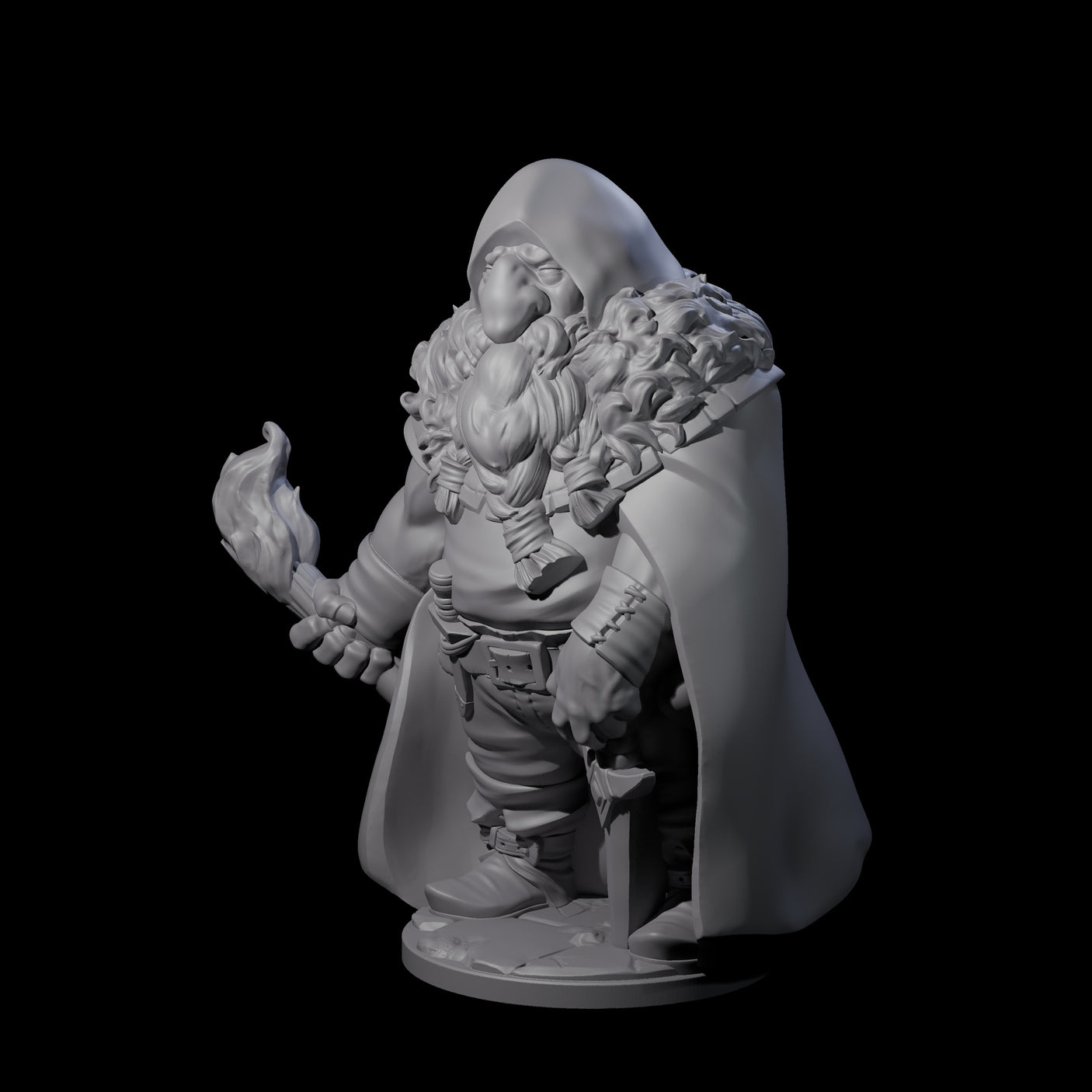 Exploring Dwarf Explorer B Miniature for Dungeons and Dragons, Pathfinder or other TTRPGs