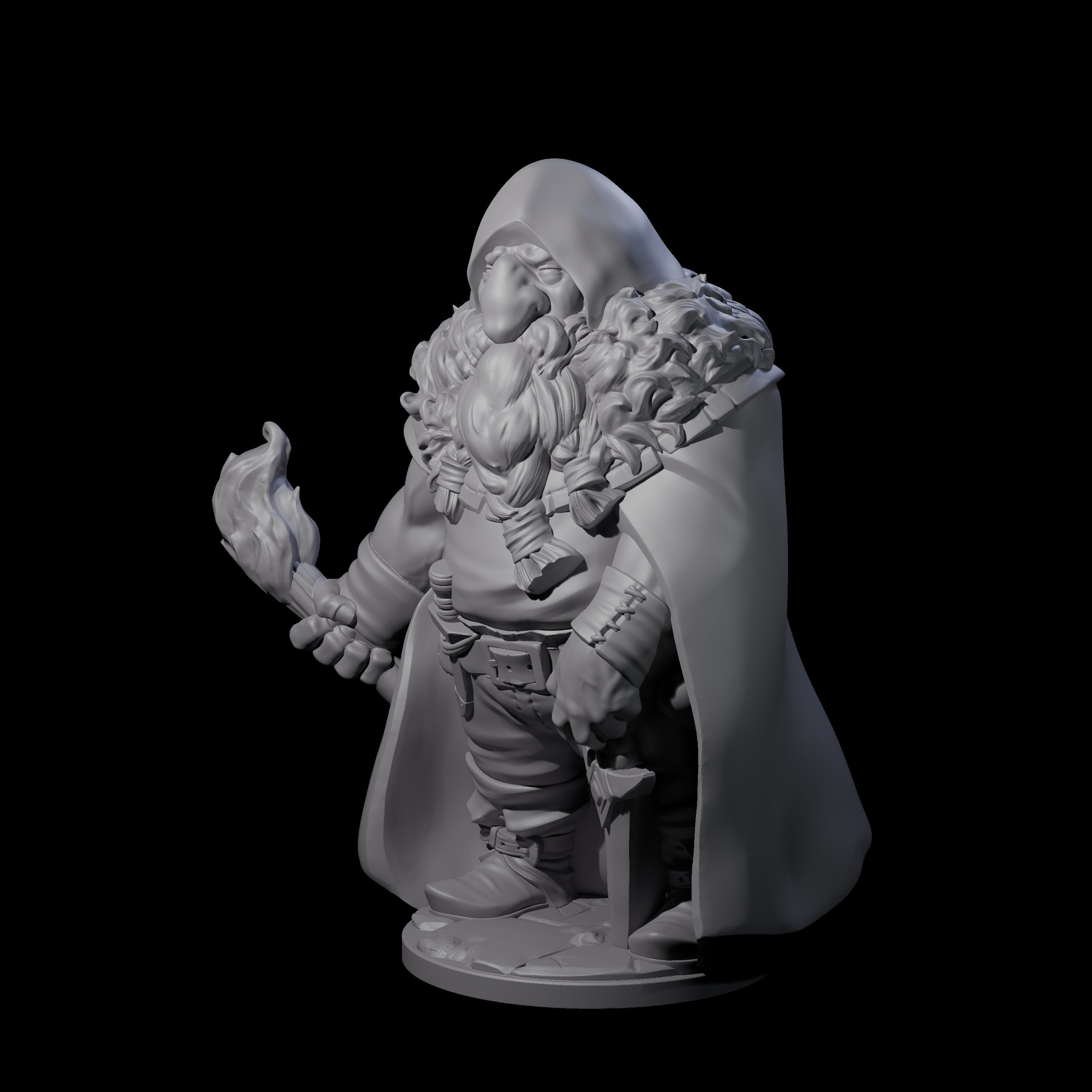 Exploring Dwarf Explorer B Miniature for Dungeons and Dragons, Pathfinder or other TTRPGs