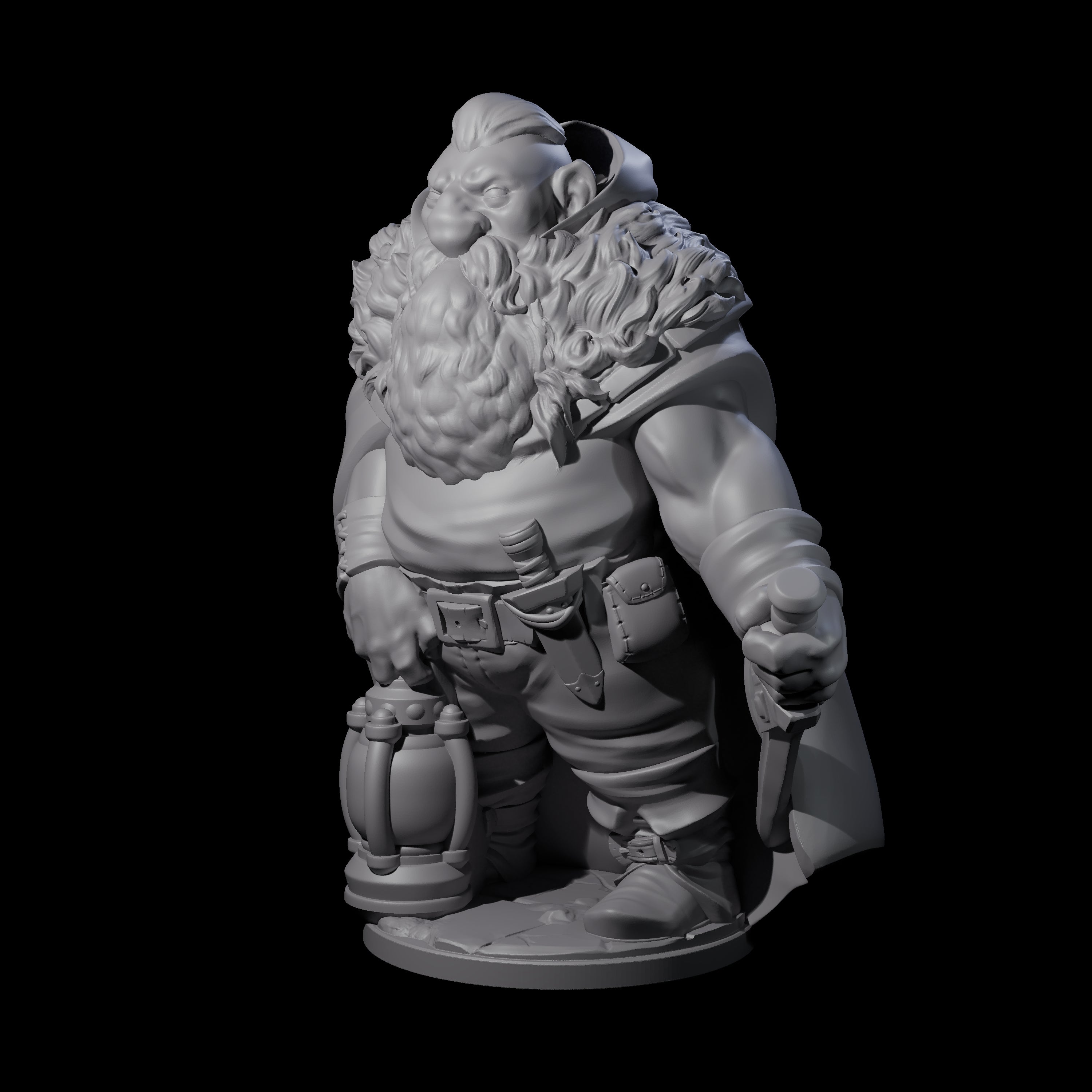 Exploring Dwarf Explorer C Miniature for Dungeons and Dragons, Pathfinder or other TTRPGs