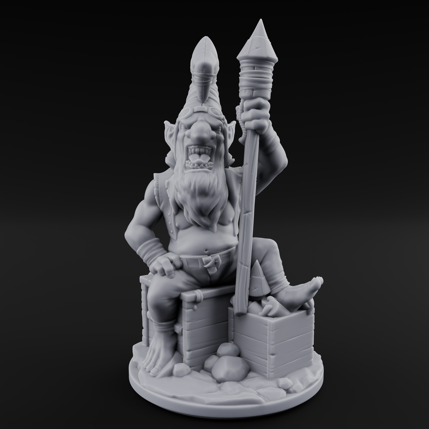 Explosive Goblin Alchemist Miniature for Dungeons and Dragons, Pathfinder or other TTRPGs