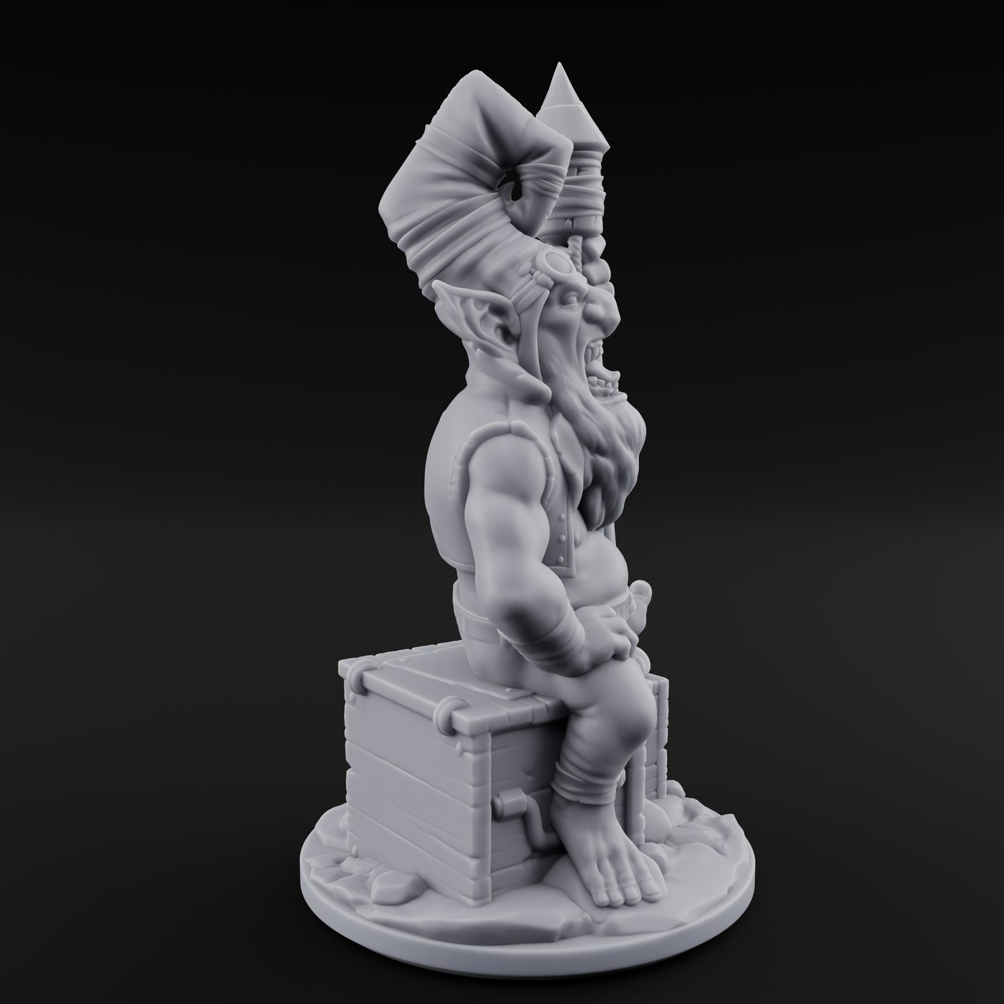 Explosive Goblin Alchemist Miniature for Dungeons and Dragons, Pathfinder or other TTRPGs