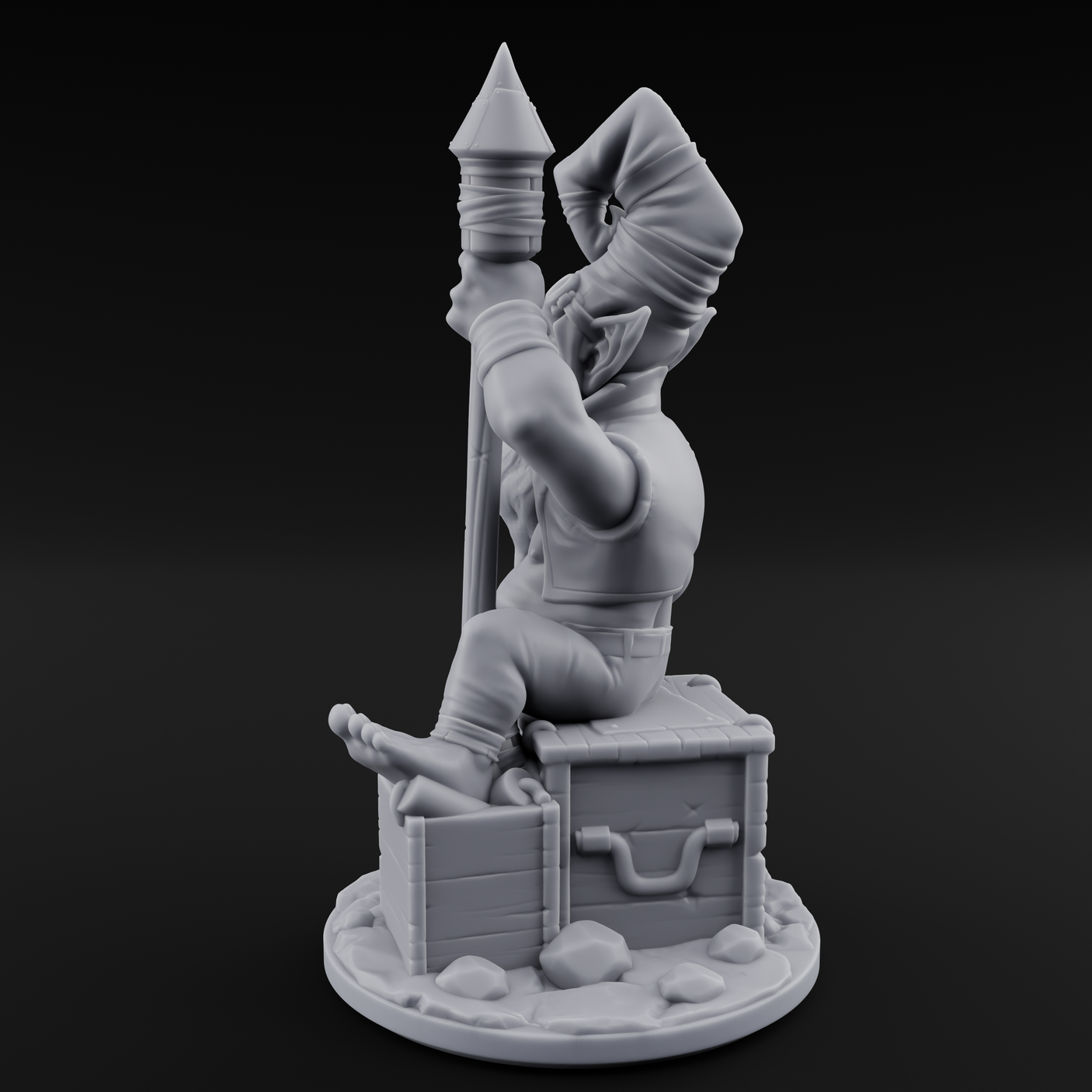 Explosive Goblin Alchemist Miniature for Dungeons and Dragons, Pathfinder or other TTRPGs