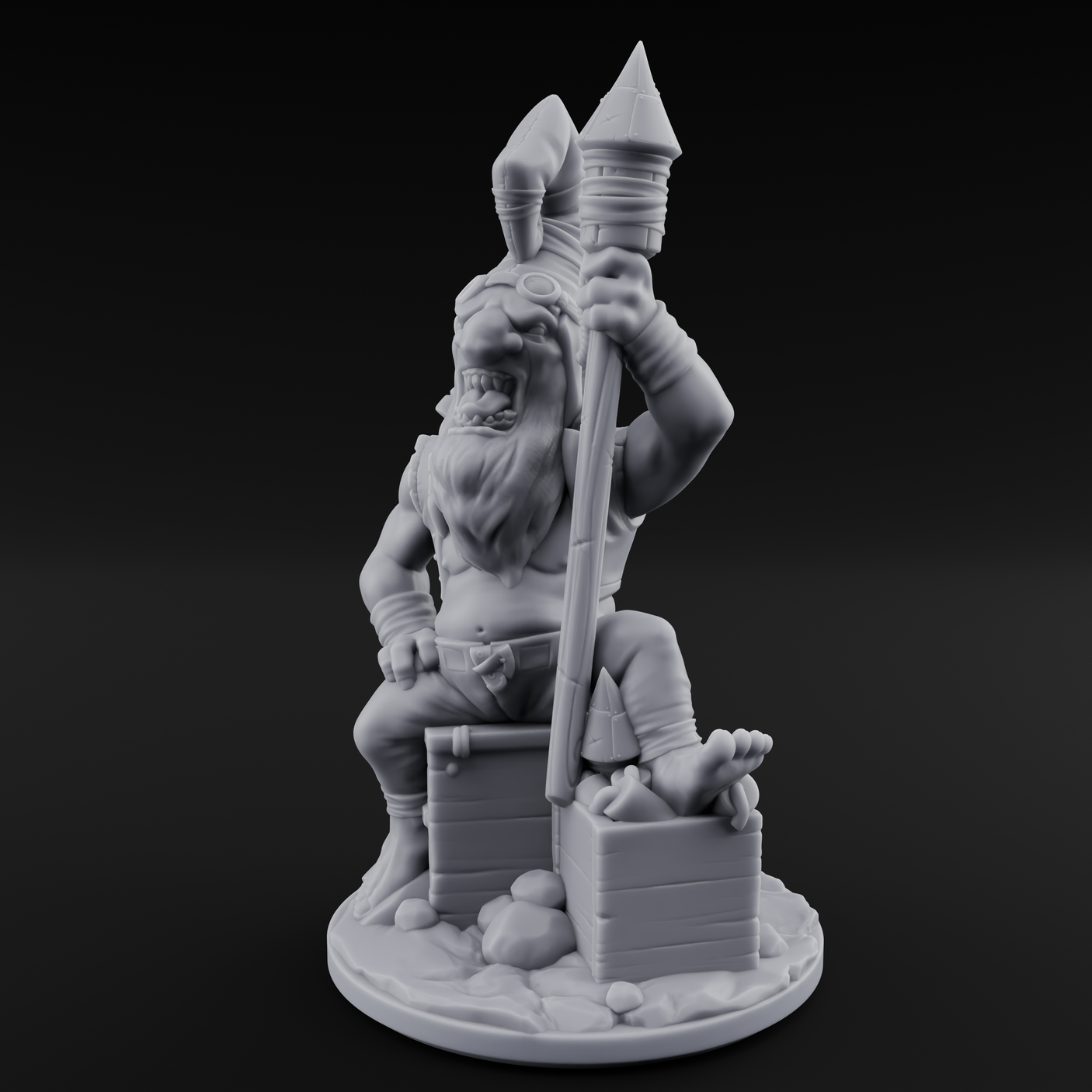 Explosive Goblin Alchemist Miniature for Dungeons and Dragons, Pathfinder or other TTRPGs