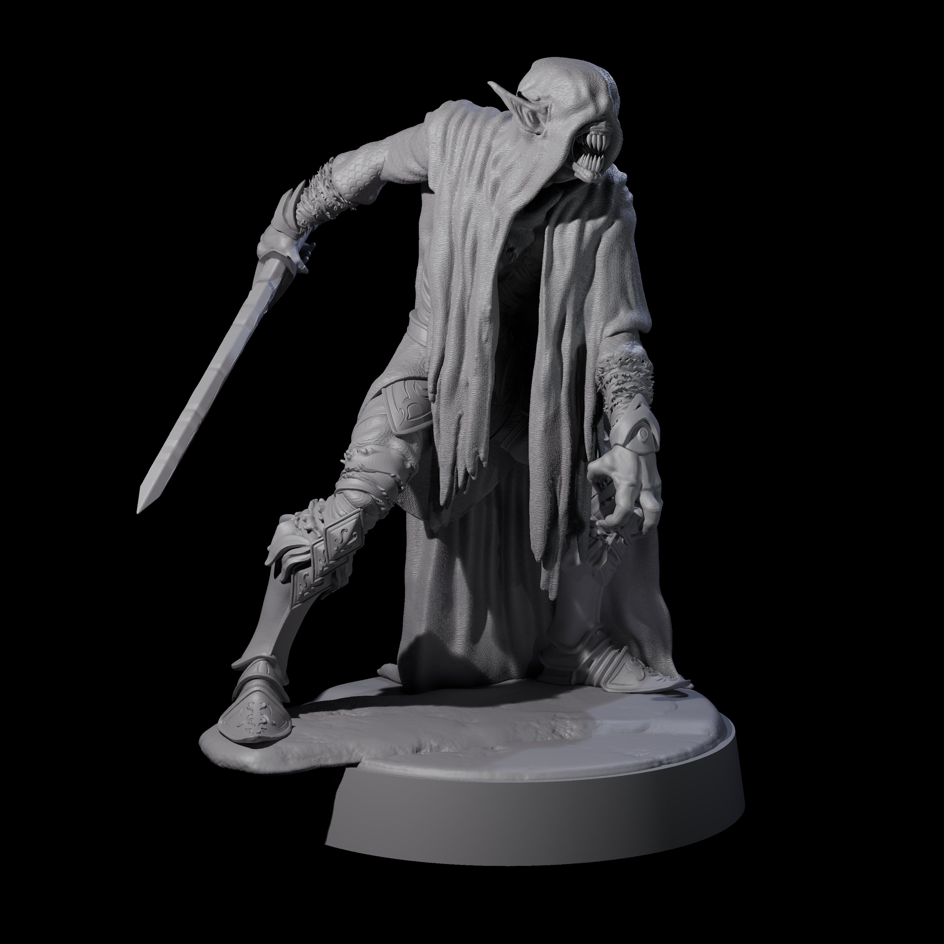 Eyeless Ghoul B Miniature for Dungeons and Dragons, Pathfinder or other TTRPGs