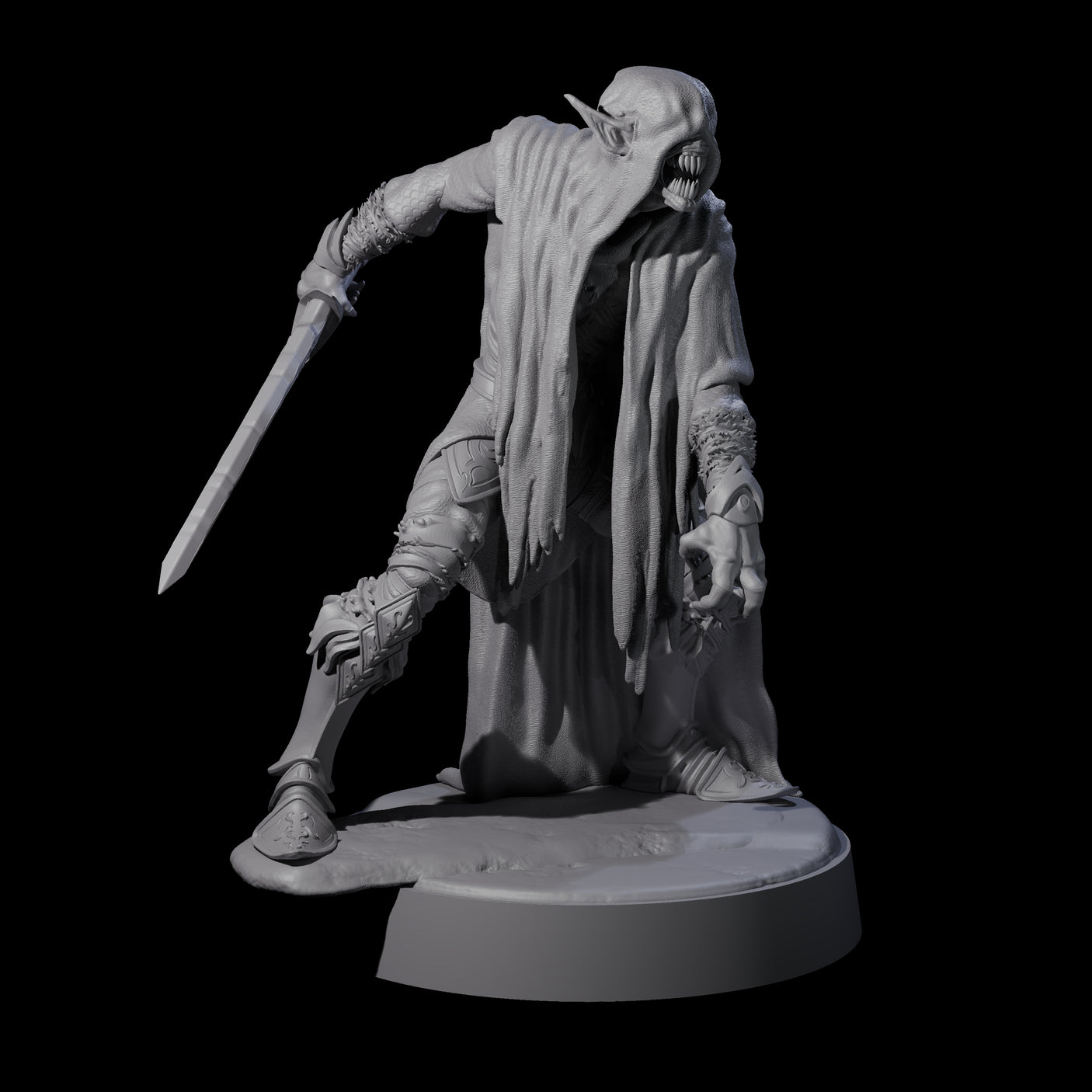 Eyeless Ghoul B Miniature for Dungeons and Dragons, Pathfinder or other TTRPGs