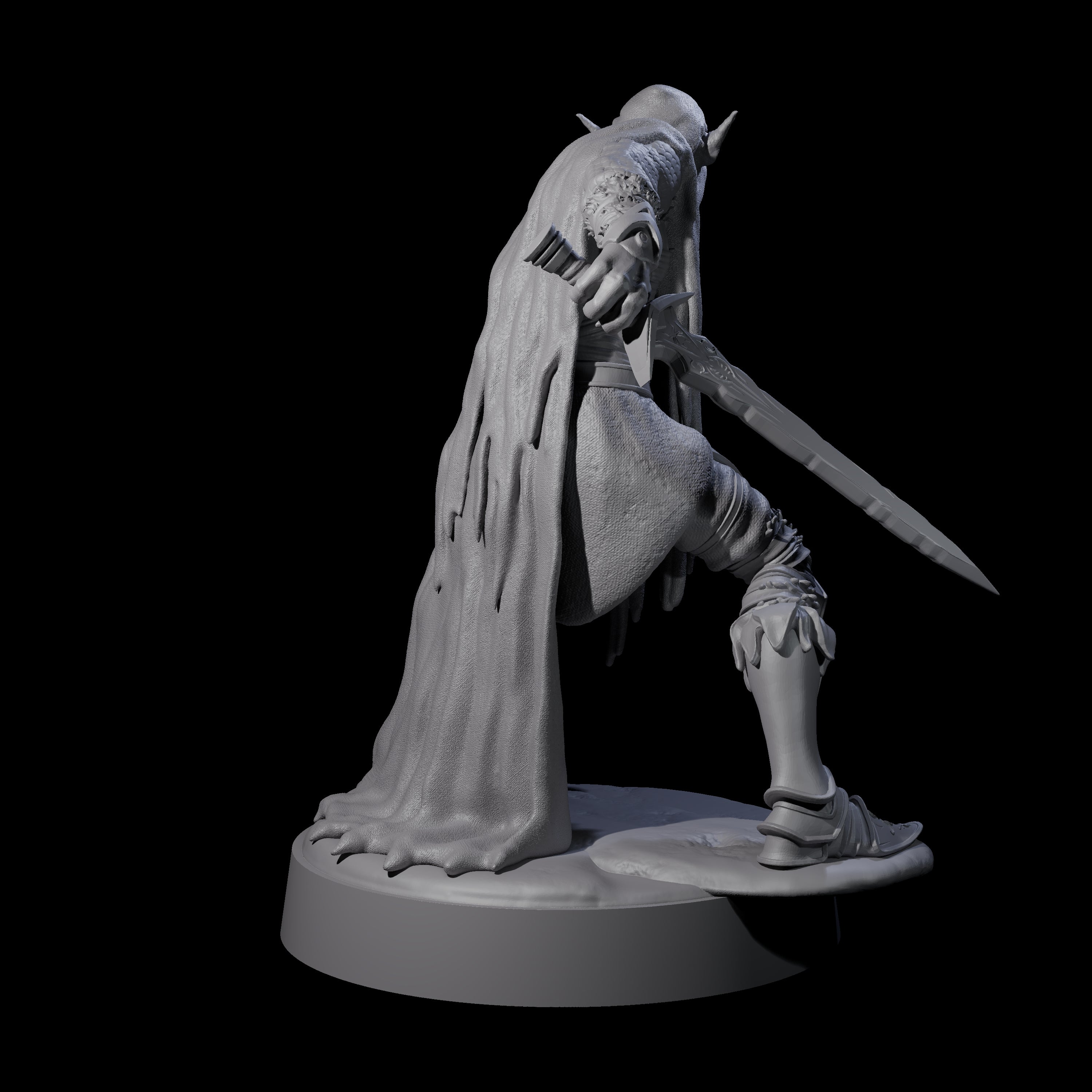 Eyeless Ghoul B Miniature for Dungeons and Dragons, Pathfinder or other TTRPGs