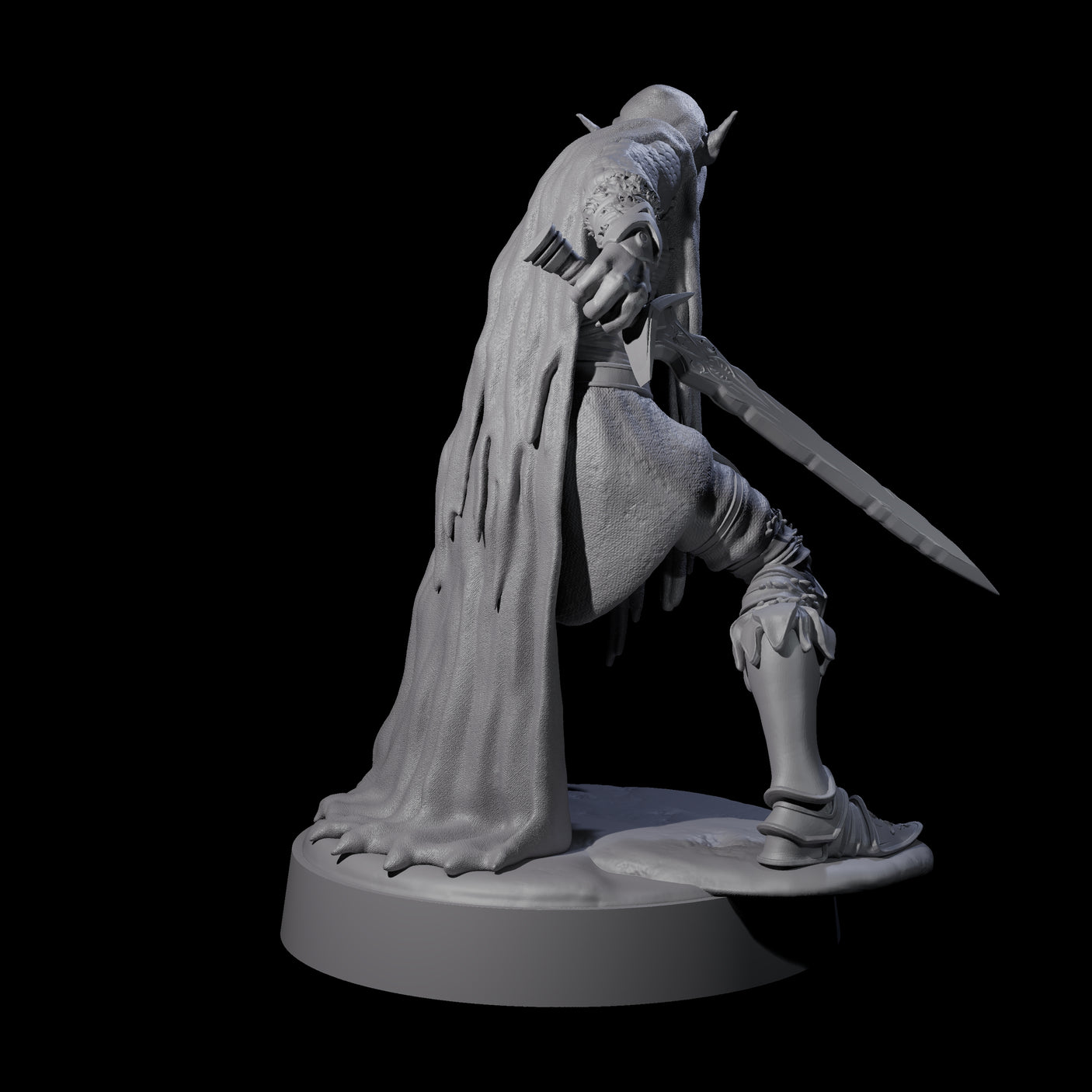 Eyeless Ghoul B Miniature for Dungeons and Dragons, Pathfinder or other TTRPGs