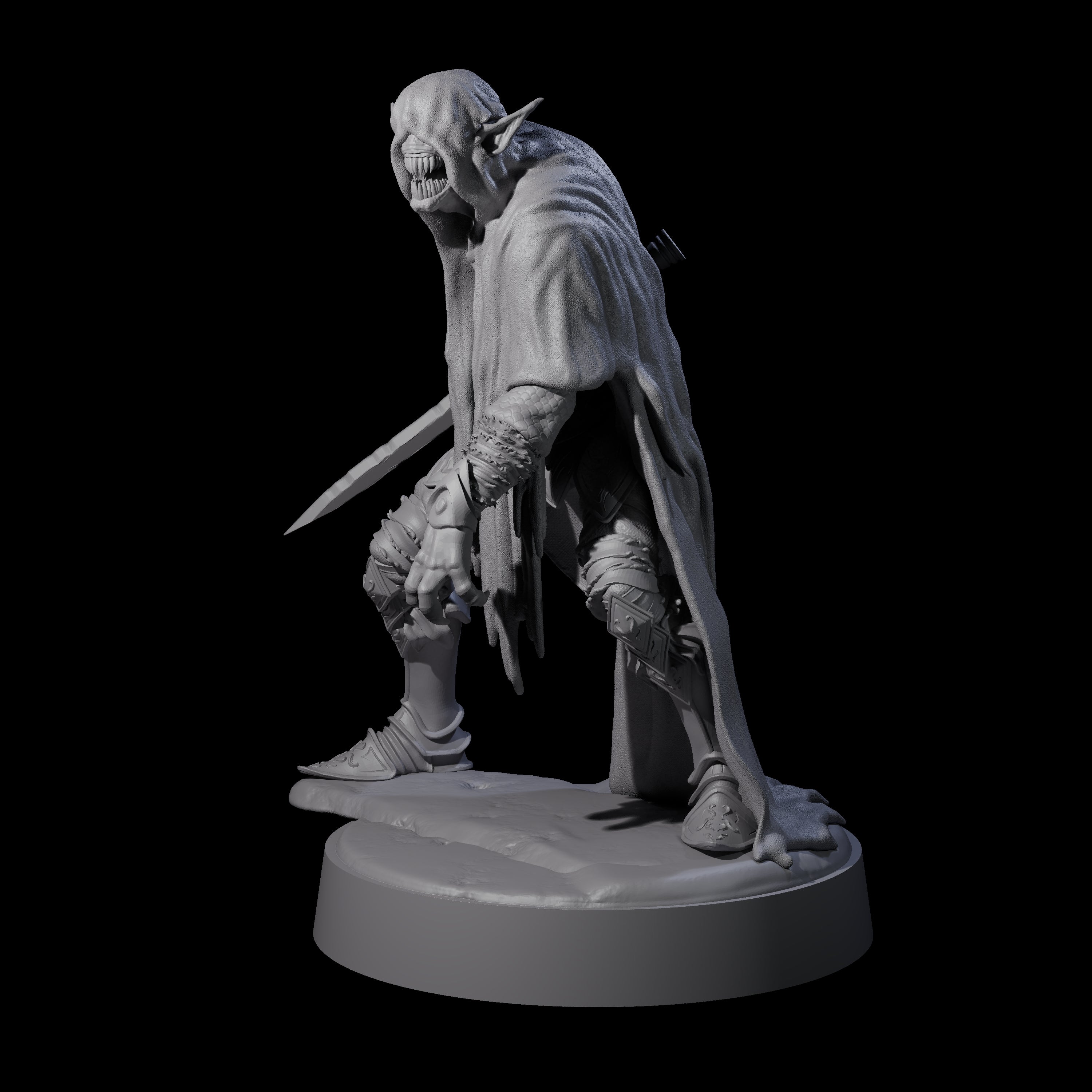 Eyeless Ghoul B Miniature for Dungeons and Dragons, Pathfinder or other TTRPGs