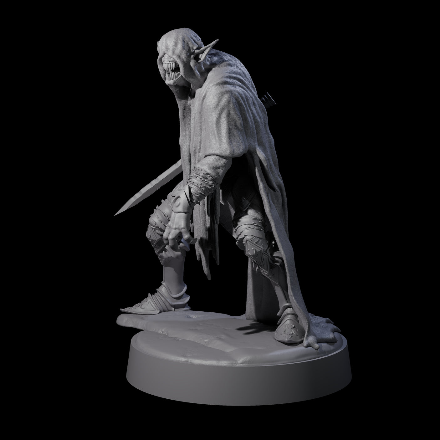 Eyeless Ghoul B Miniature for Dungeons and Dragons, Pathfinder or other TTRPGs