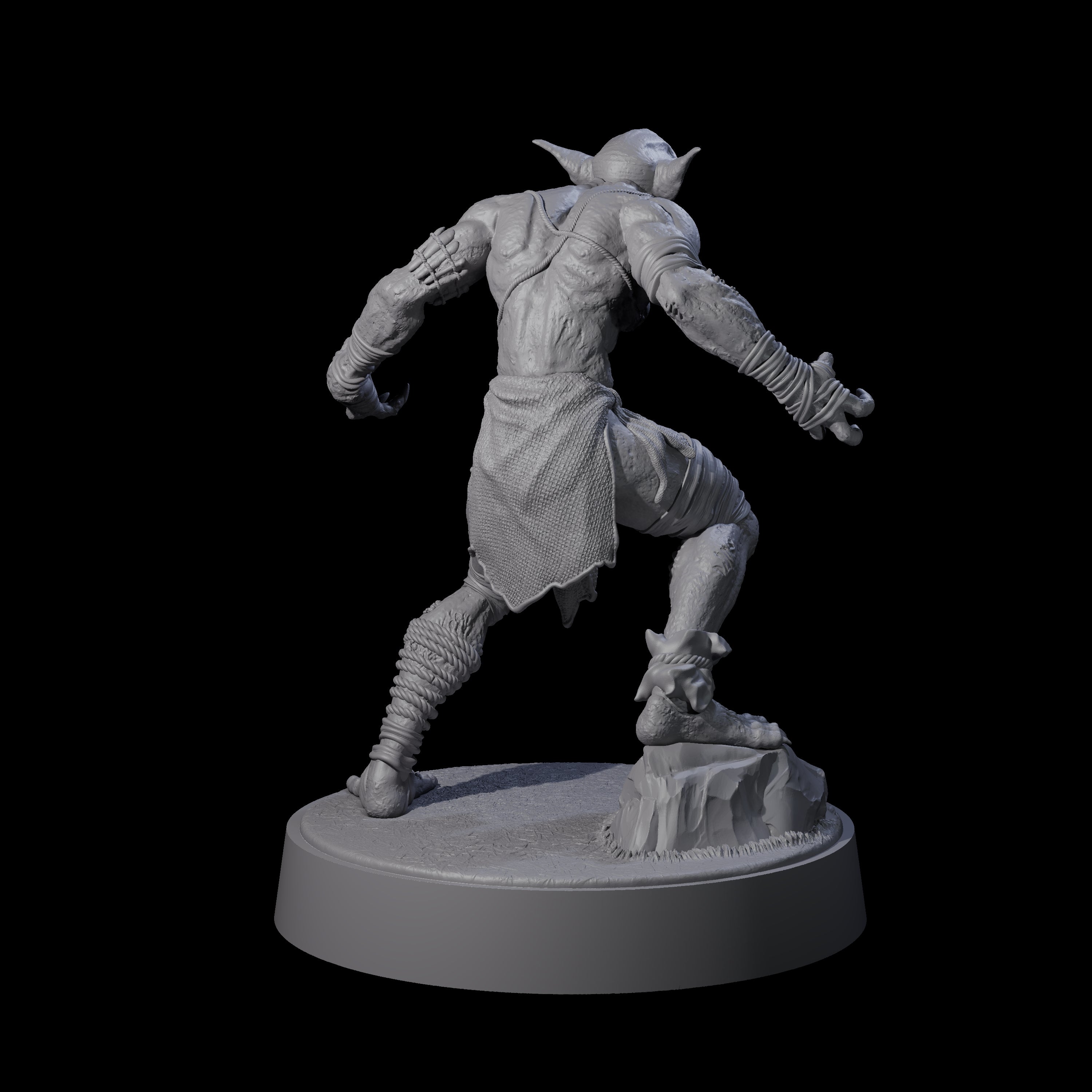 Eyeless Morlock Wretch A Miniature for Dungeons and Dragons, Pathfinder or other TTRPGs