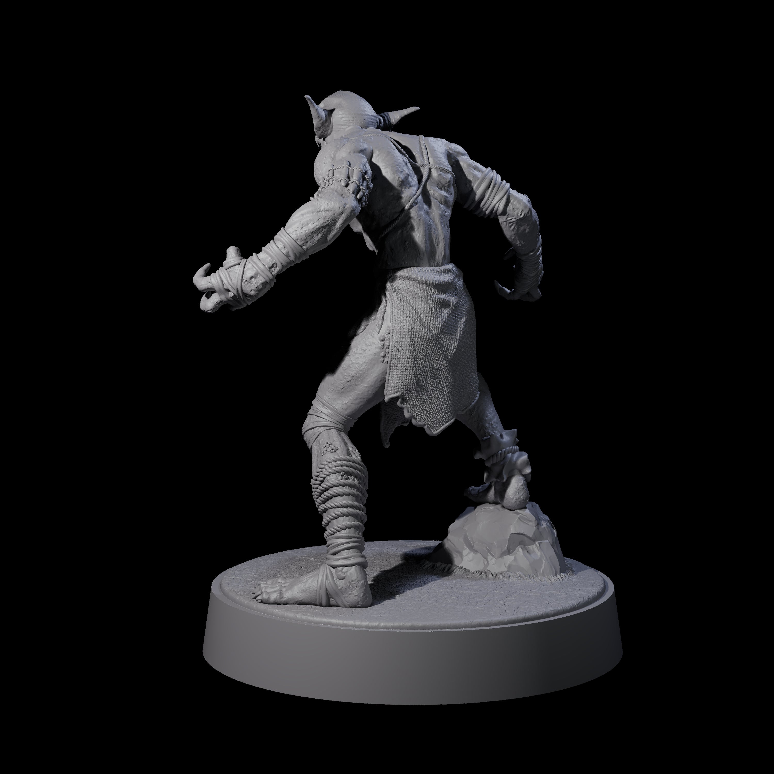 Eyeless Morlock Wretch A Miniature for Dungeons and Dragons, Pathfinder or other TTRPGs
