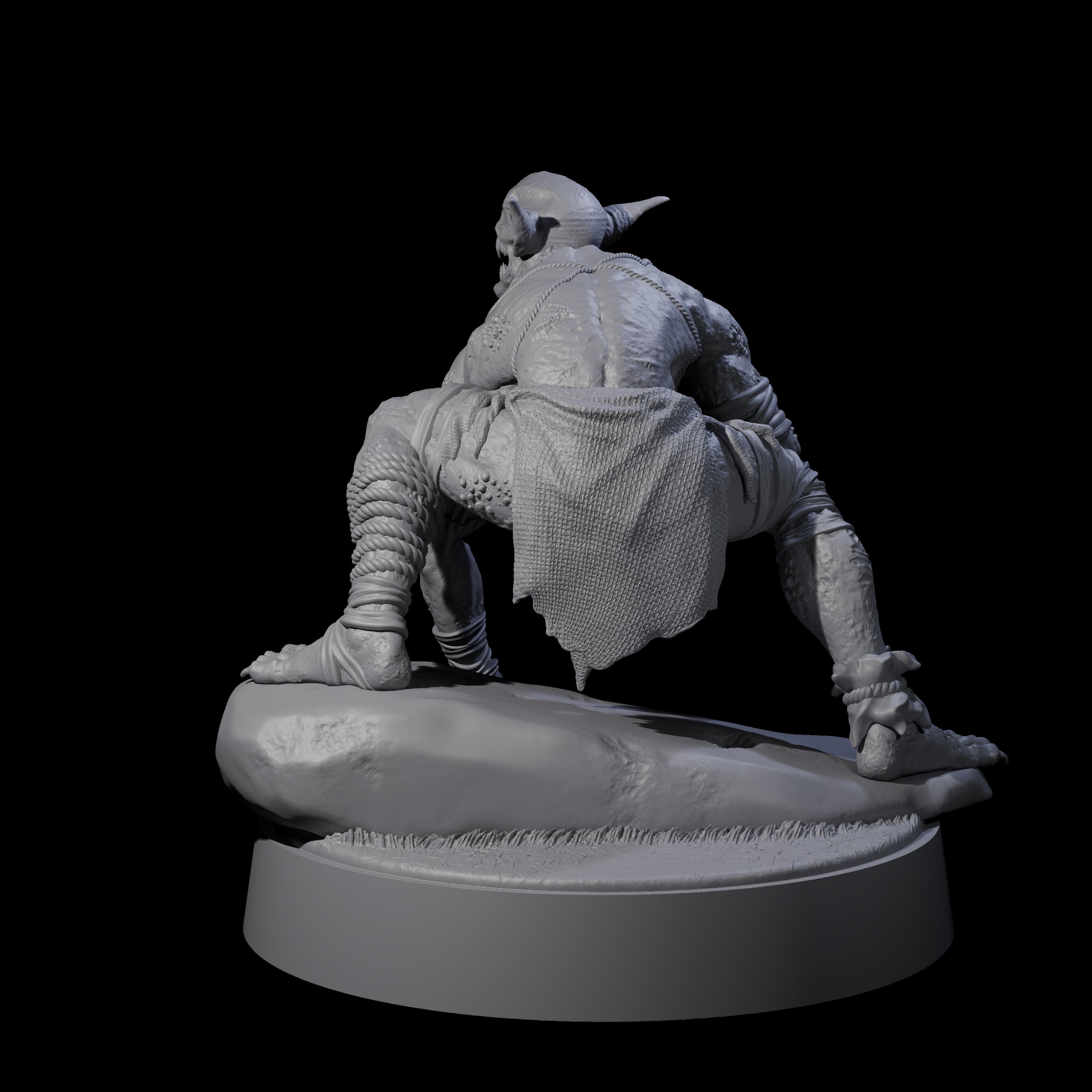 Eyeless Morlock Wretch D Miniature for Dungeons and Dragons, Pathfinder or other TTRPGs