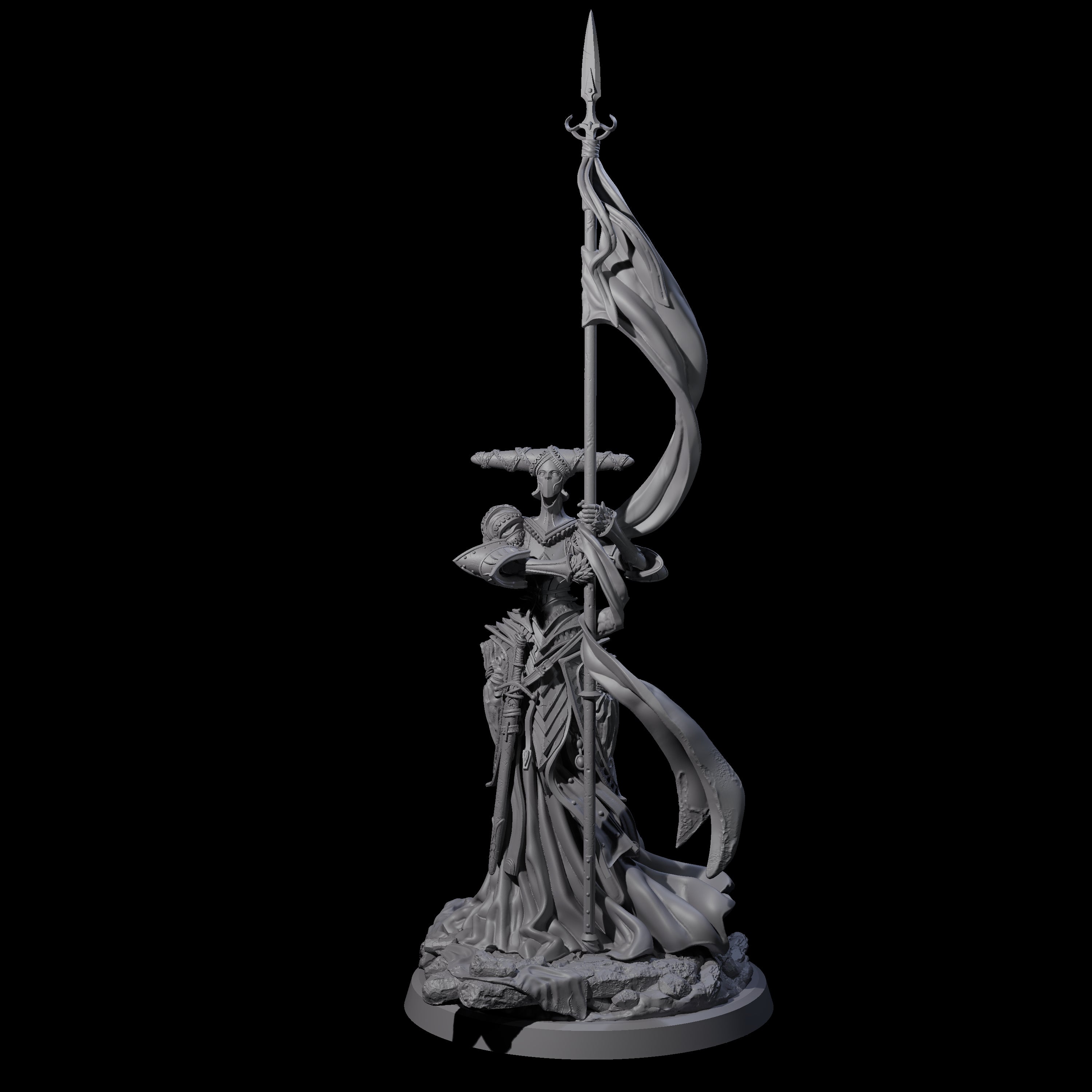 Fallen Aasimar Paladin A Miniature for Dungeons and Dragons, Pathfinder or other TTRPGs