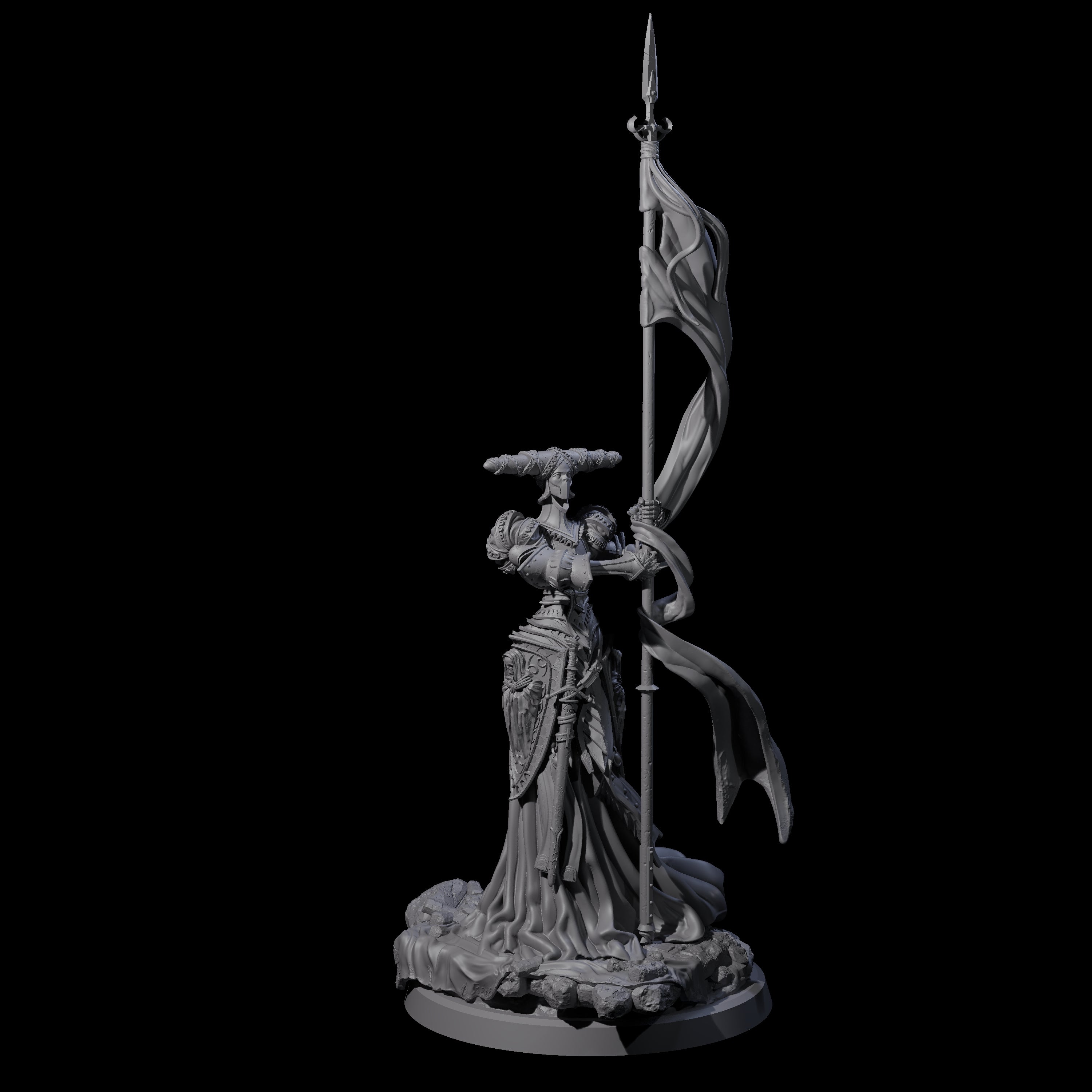 Fallen Aasimar Paladin A Miniature for Dungeons and Dragons, Pathfinder or other TTRPGs