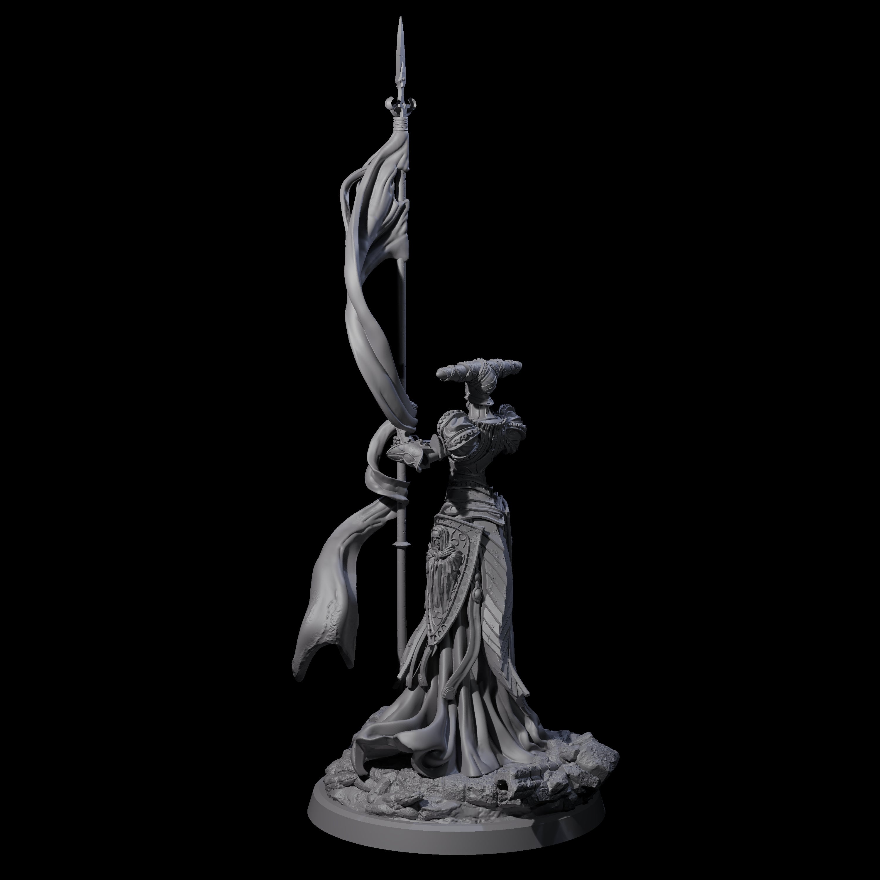 Fallen Aasimar Paladin A Miniature for Dungeons and Dragons, Pathfinder or other TTRPGs