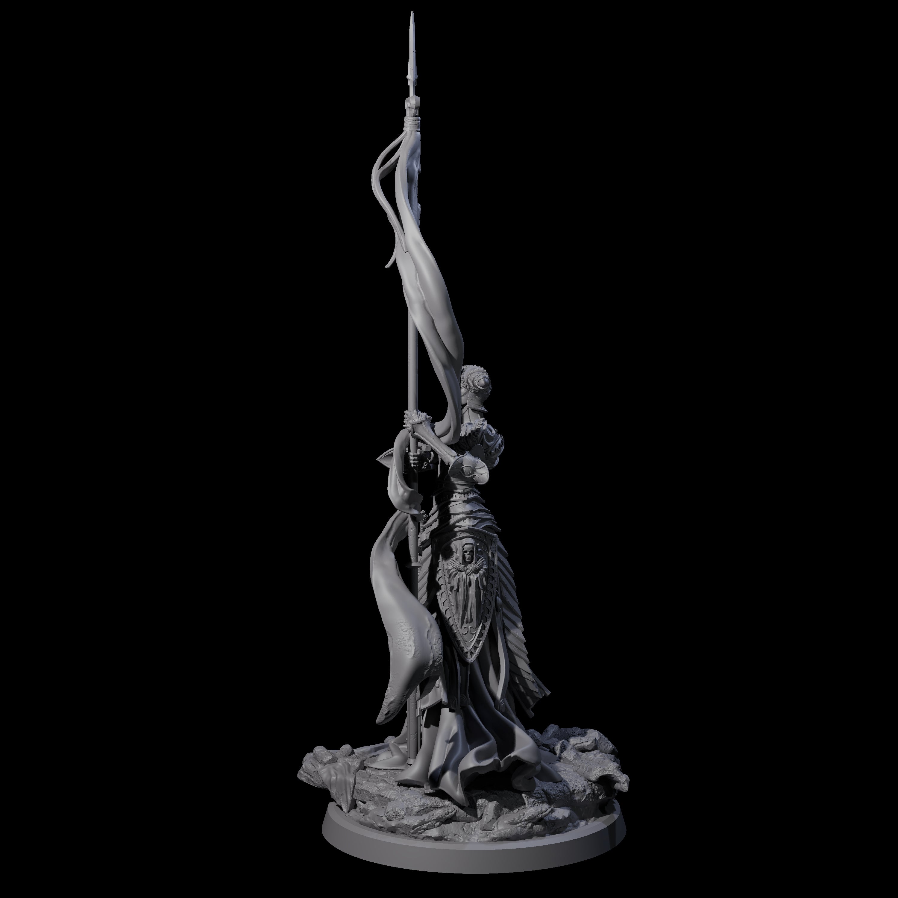 Fallen Aasimar Paladin A Miniature for Dungeons and Dragons, Pathfinder or other TTRPGs