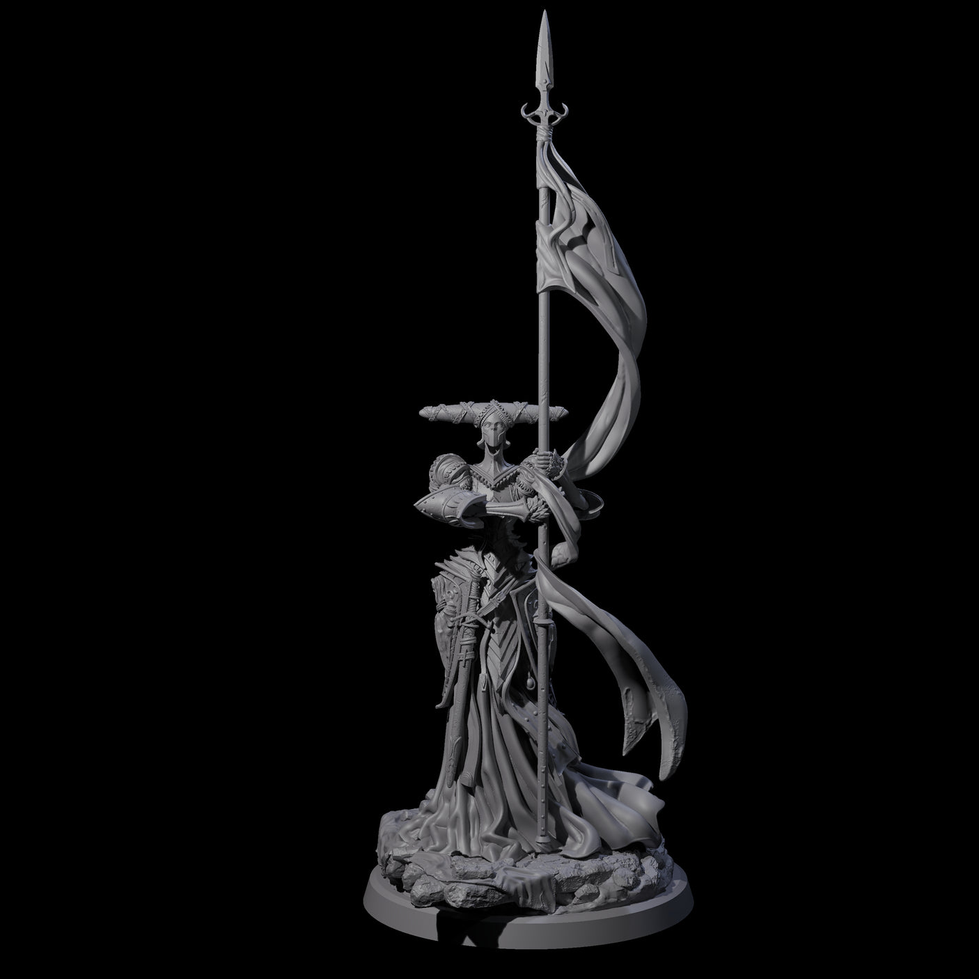 Fallen Aasimar Paladin A Miniature for Dungeons and Dragons, Pathfinder or other TTRPGs