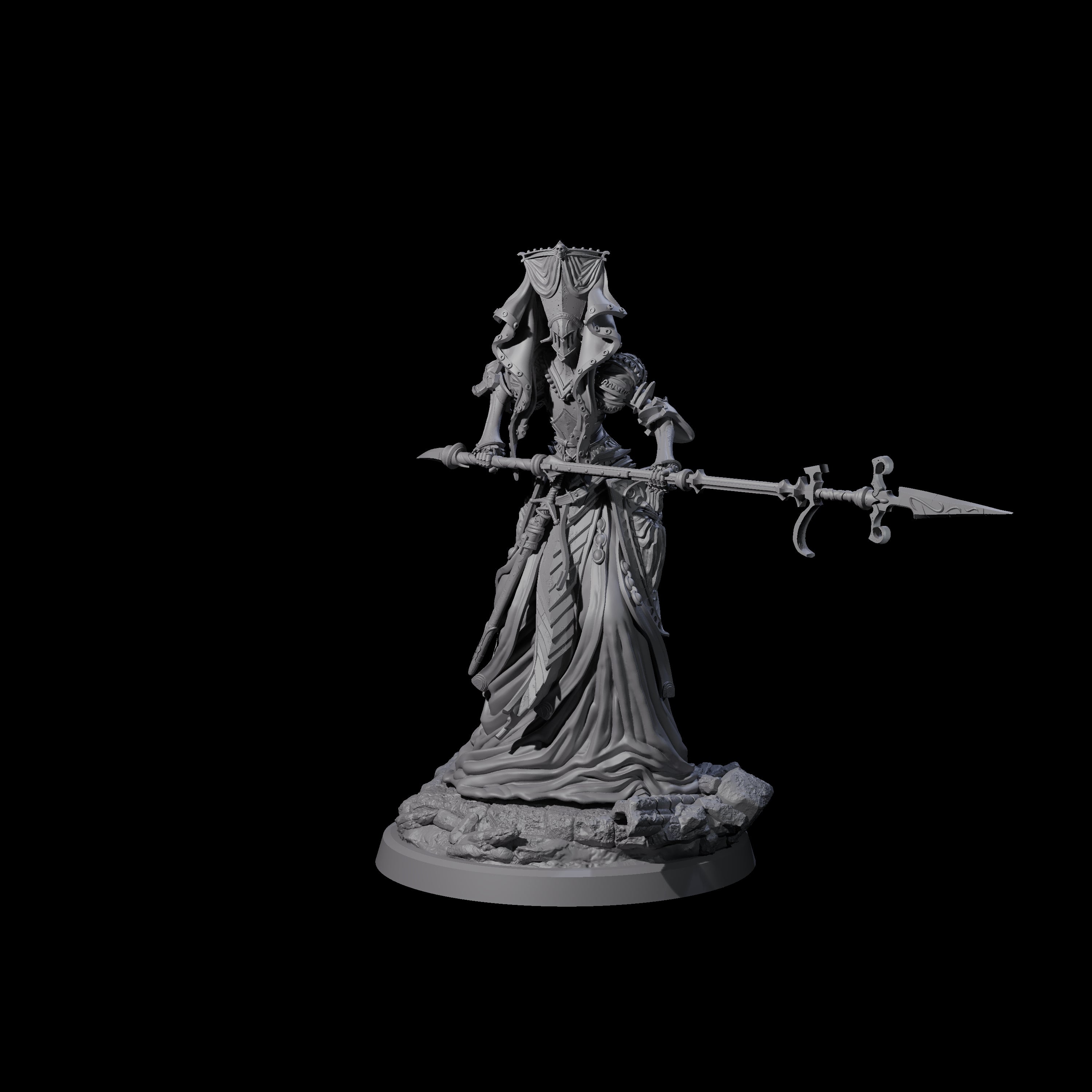 Fallen Aasimar Paladin C Miniature for Dungeons and Dragons, Pathfinder or other TTRPGs