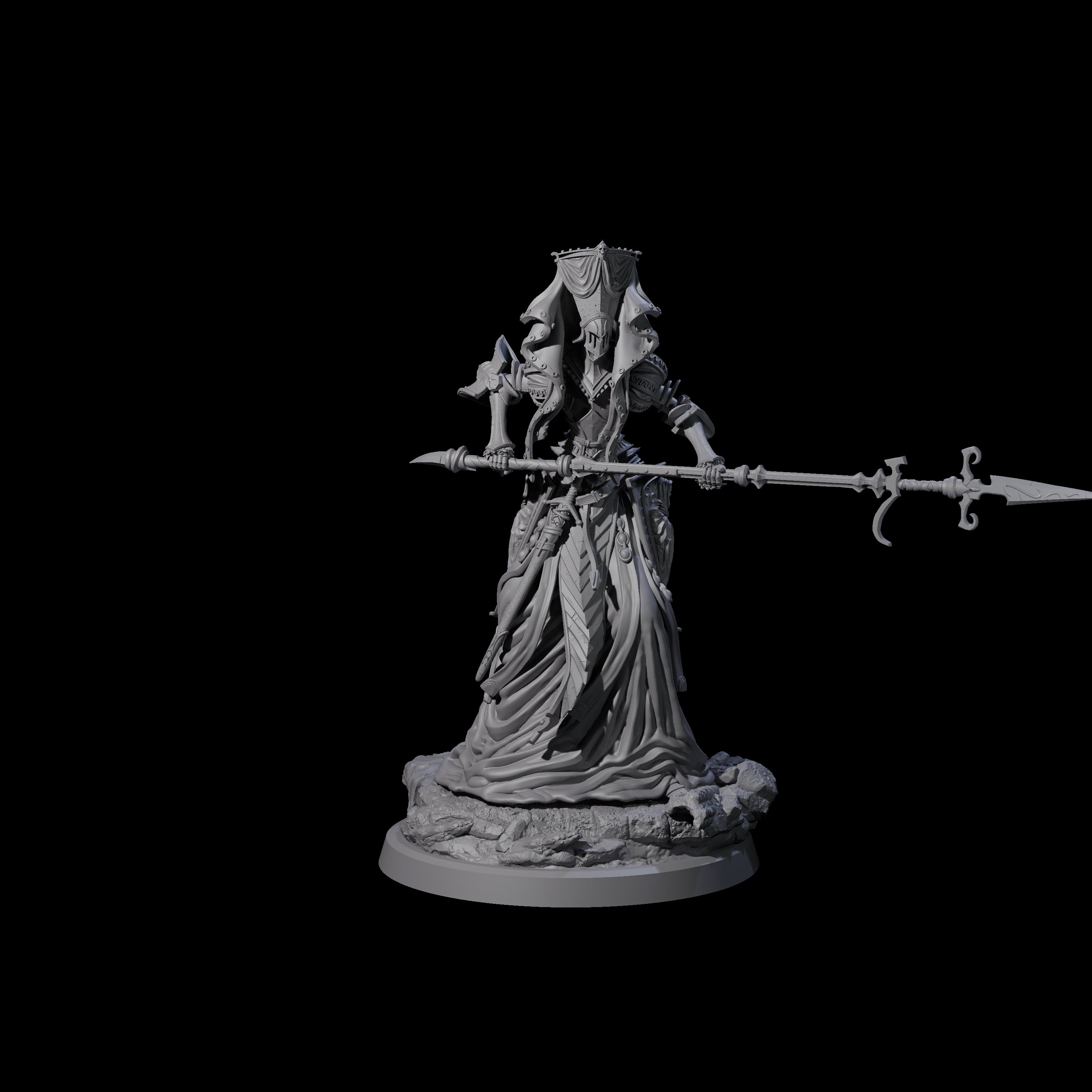 Fallen Aasimar Paladin C Miniature for Dungeons and Dragons, Pathfinder or other TTRPGs