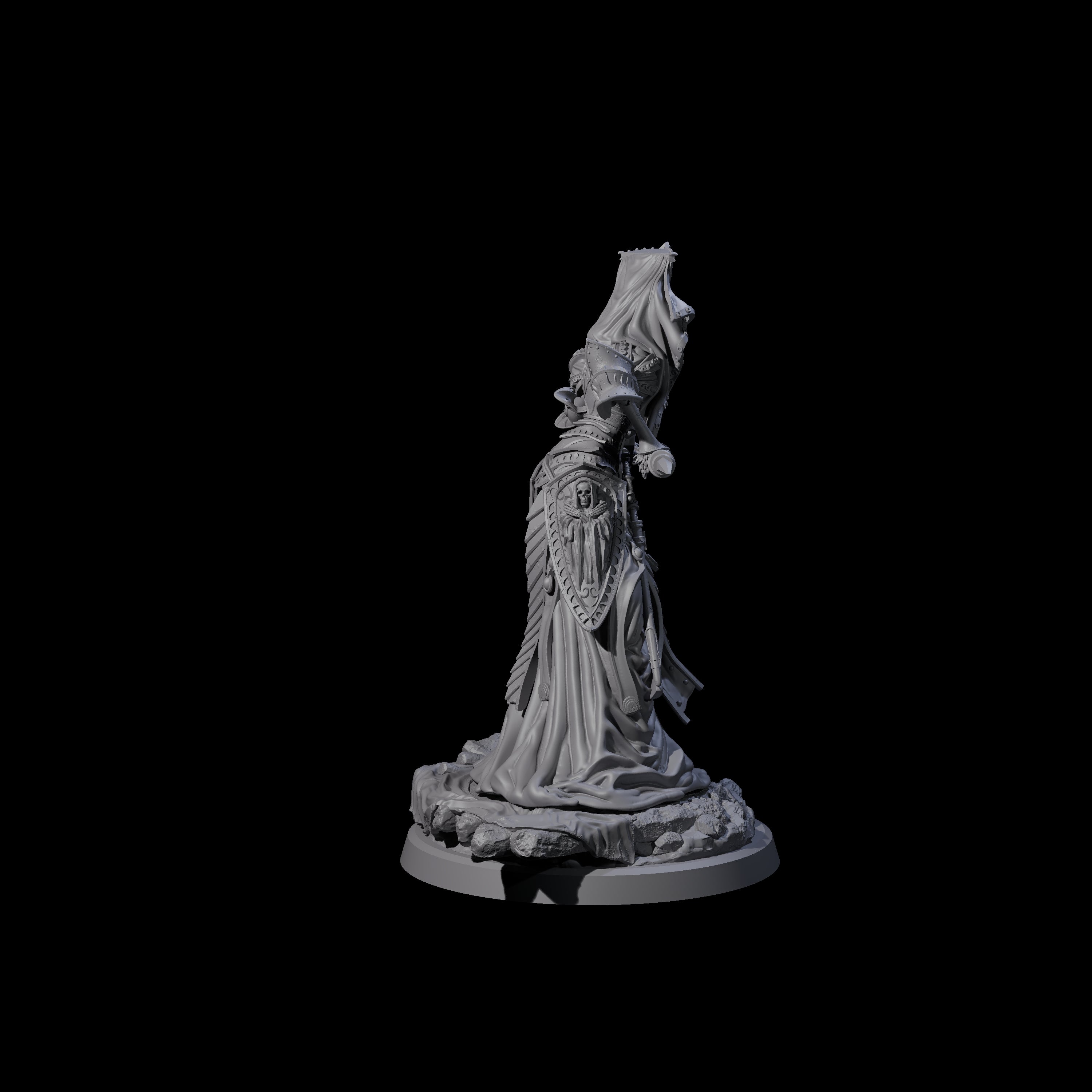 Fallen Aasimar Paladin C Miniature for Dungeons and Dragons, Pathfinder or other TTRPGs