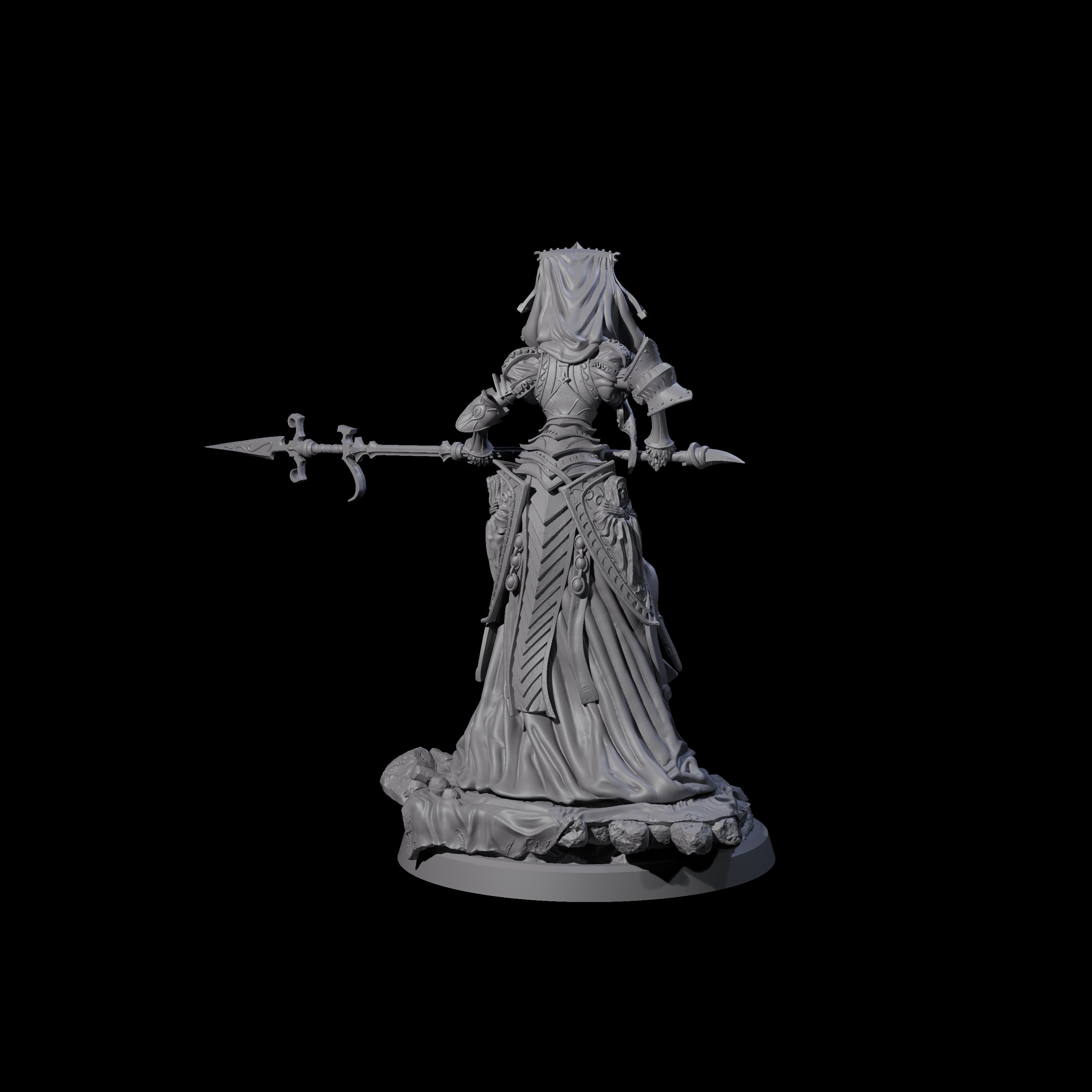 Fallen Aasimar Paladin C Miniature for Dungeons and Dragons, Pathfinder or other TTRPGs