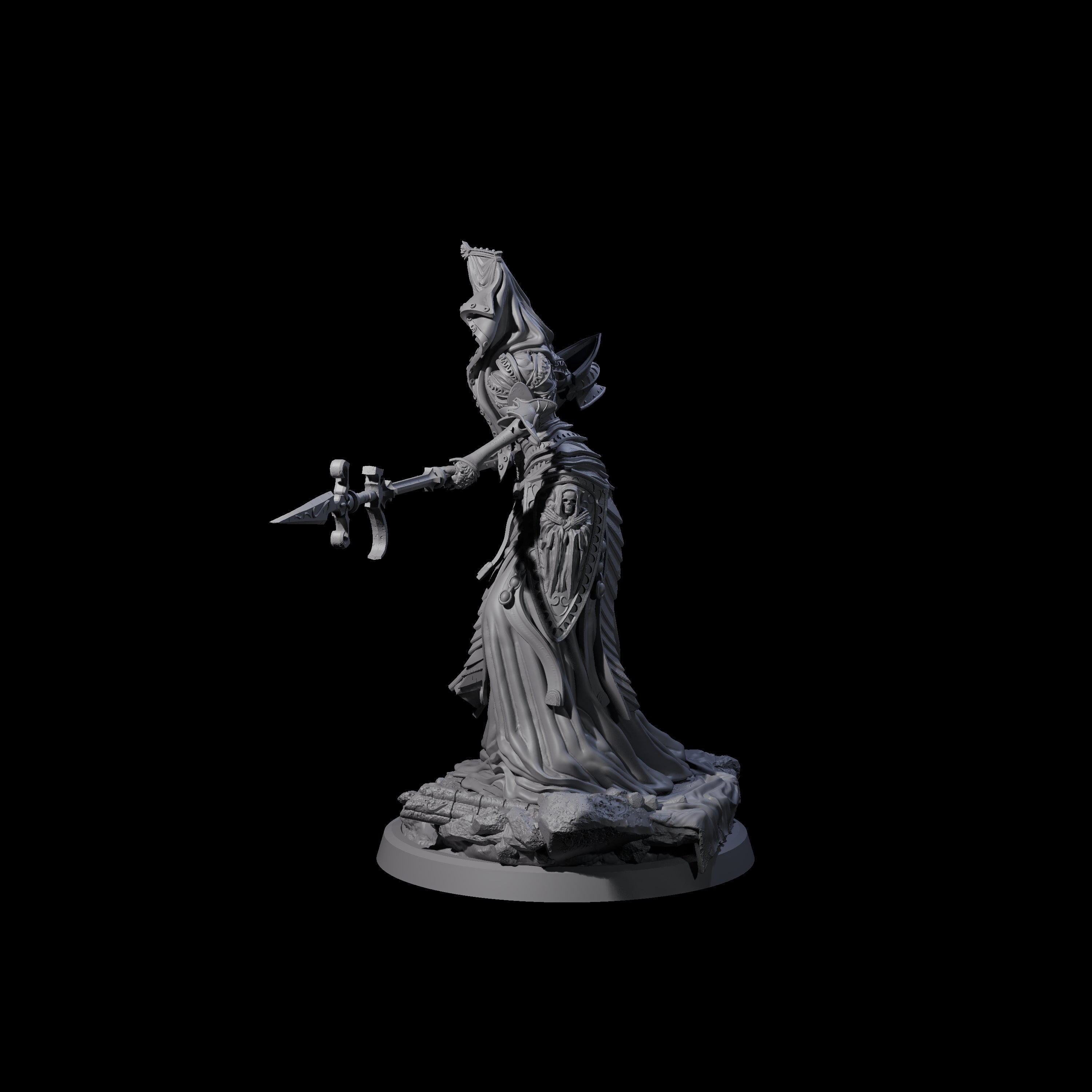Fallen Aasimar Paladin C Miniature for Dungeons and Dragons, Pathfinder or other TTRPGs