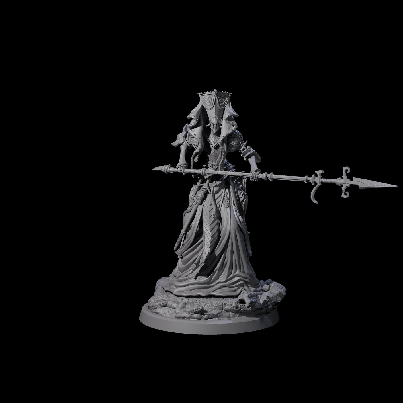 Fallen Aasimar Paladin C Miniature for Dungeons and Dragons, Pathfinder or other TTRPGs