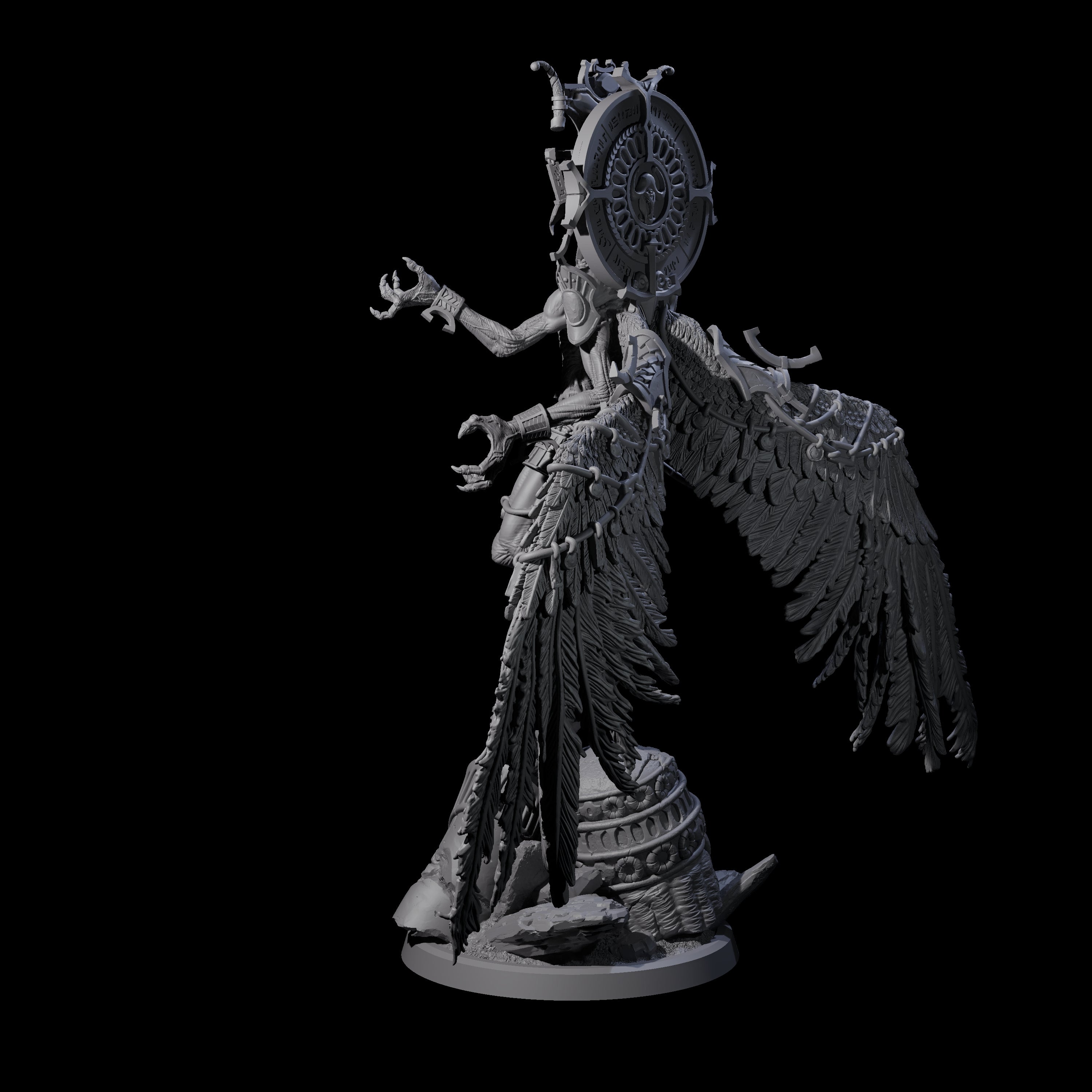 Fallen Empyrean Celestial Miniature for Dungeons and Dragons, Pathfinder or other TTRPGs