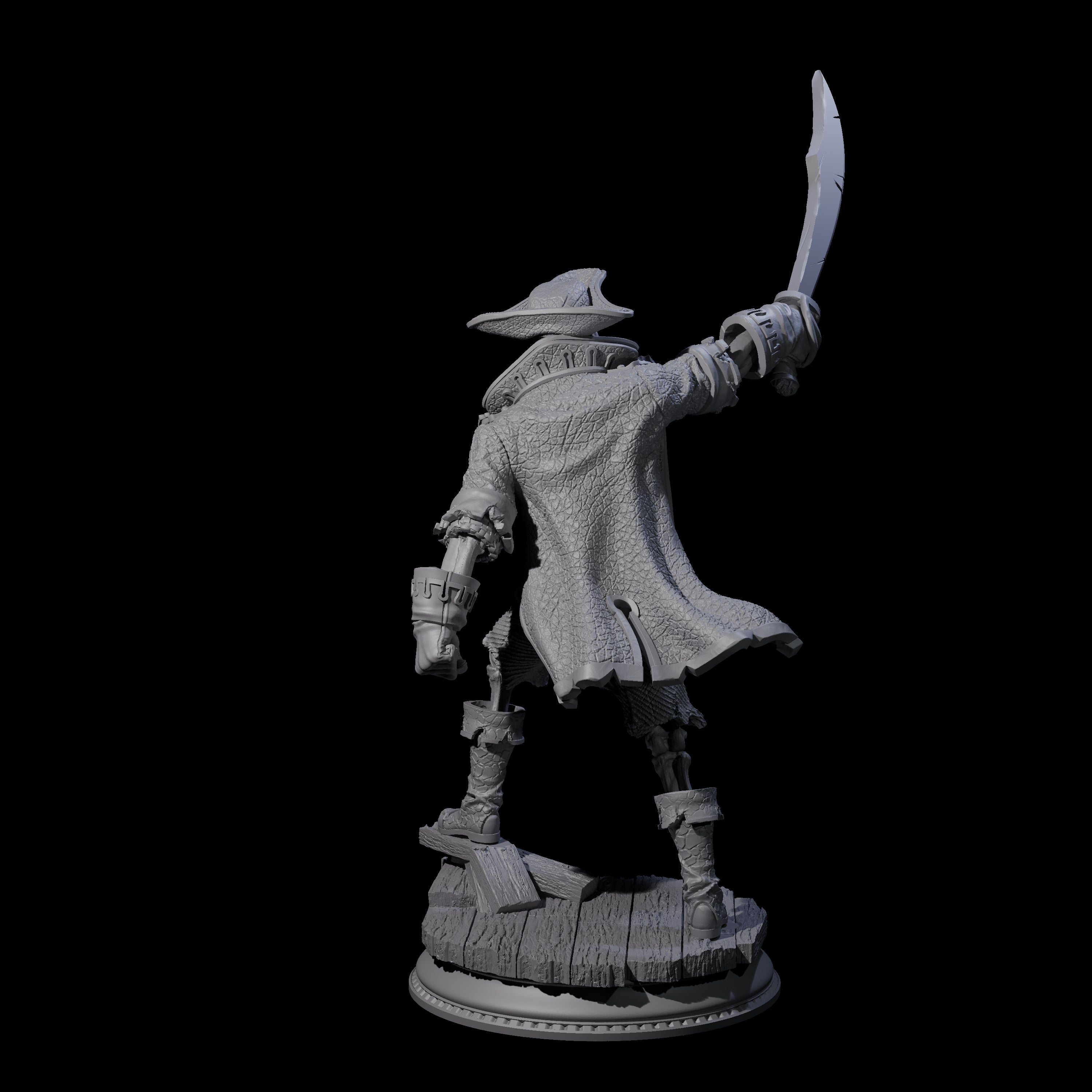 Falling Apart Pirate Skeleton Scallywag C Miniature for Dungeons and Dragons, Pathfinder or other TTRPGs