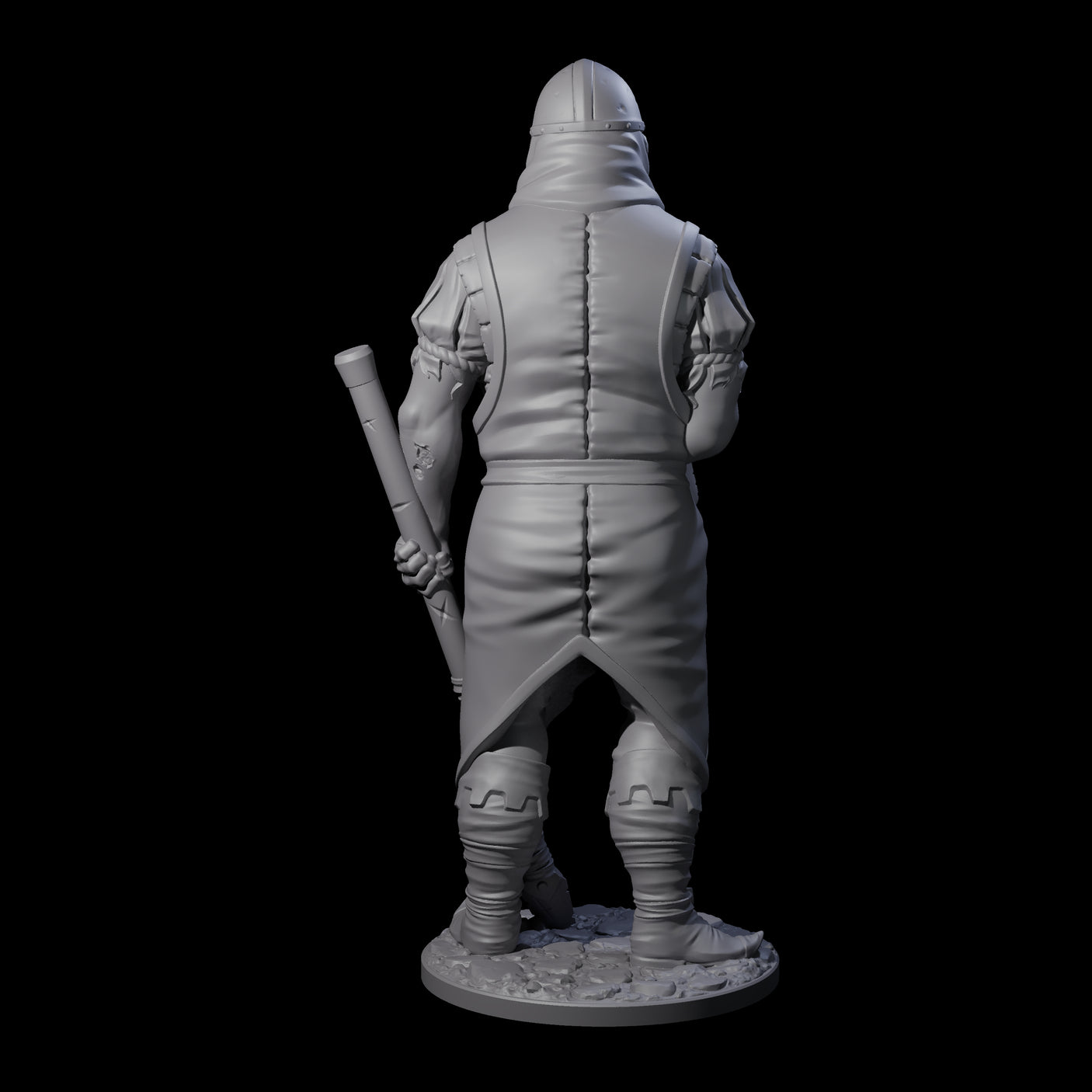 Falling Apart Zombie Soldier A Miniature for Dungeons and Dragons, Pathfinder or other TTRPGs