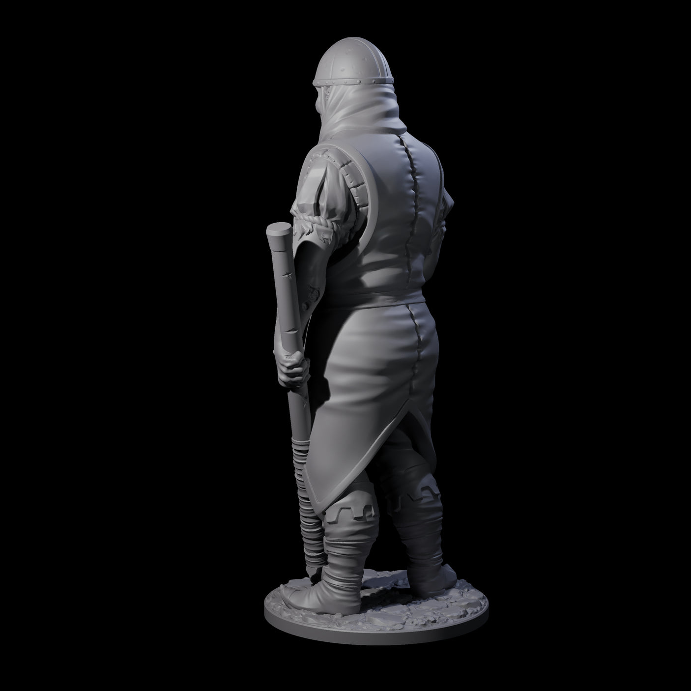 Falling Apart Zombie Soldier A Miniature for Dungeons and Dragons, Pathfinder or other TTRPGs