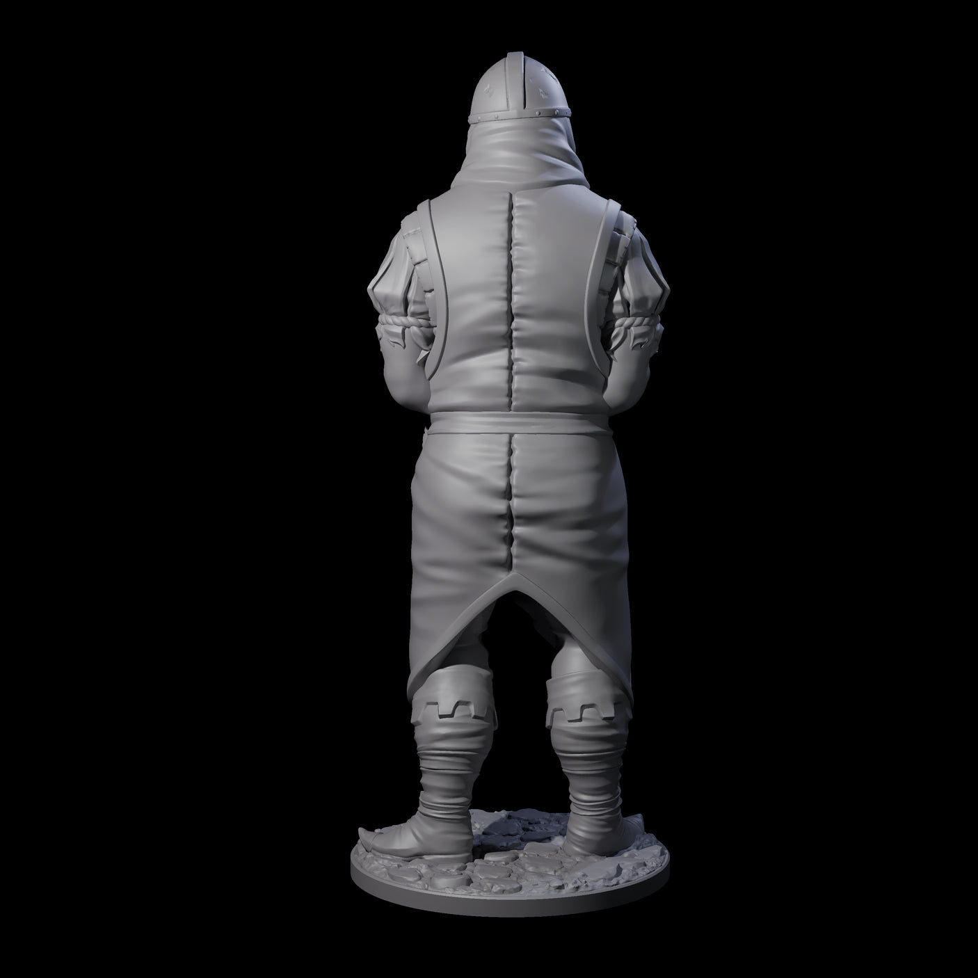 Falling Apart Zombie Soldier B Miniature for Dungeons and Dragons, Pathfinder or other TTRPGs