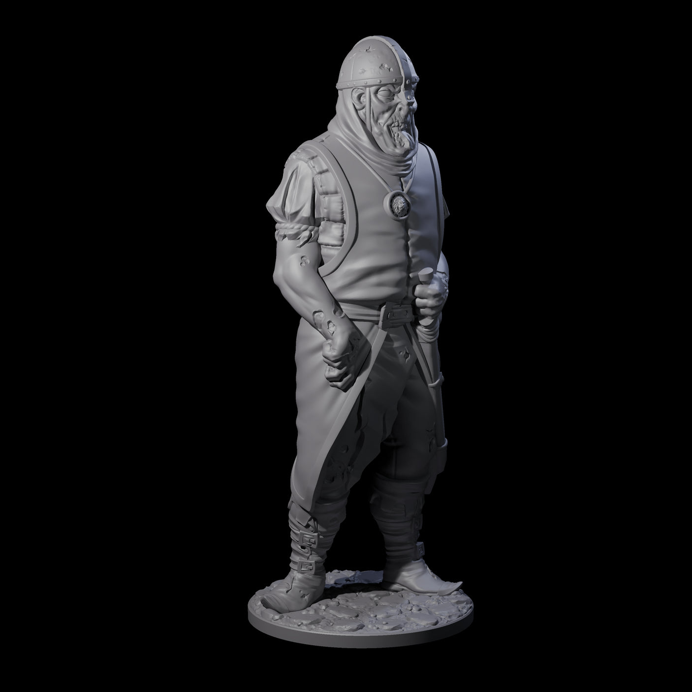 Falling Apart Zombie Soldiers Miniature for Dungeons and Dragons, Pathfinder or other TTRPGs