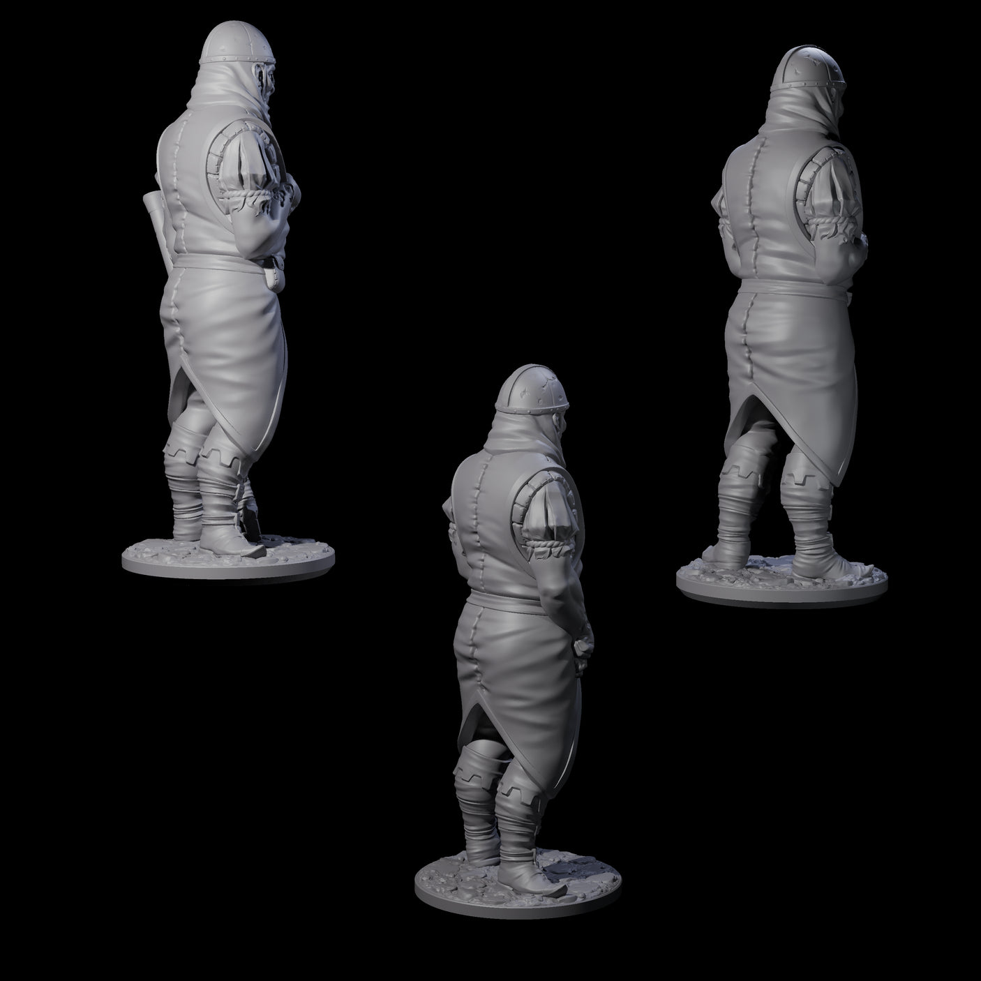 Falling Apart Zombie Soldiers Miniature for Dungeons and Dragons, Pathfinder or other TTRPGs