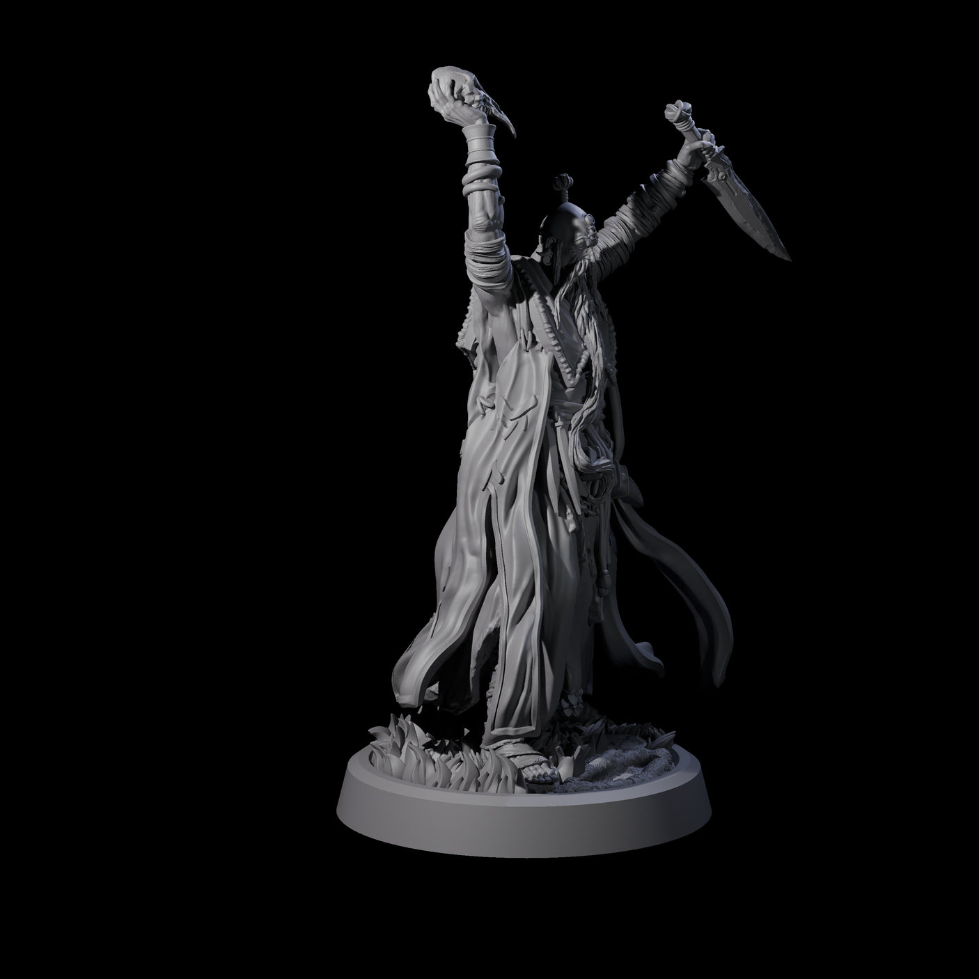 Fanatical Orcale A Miniature for Dungeons and Dragons, Pathfinder or other TTRPGs