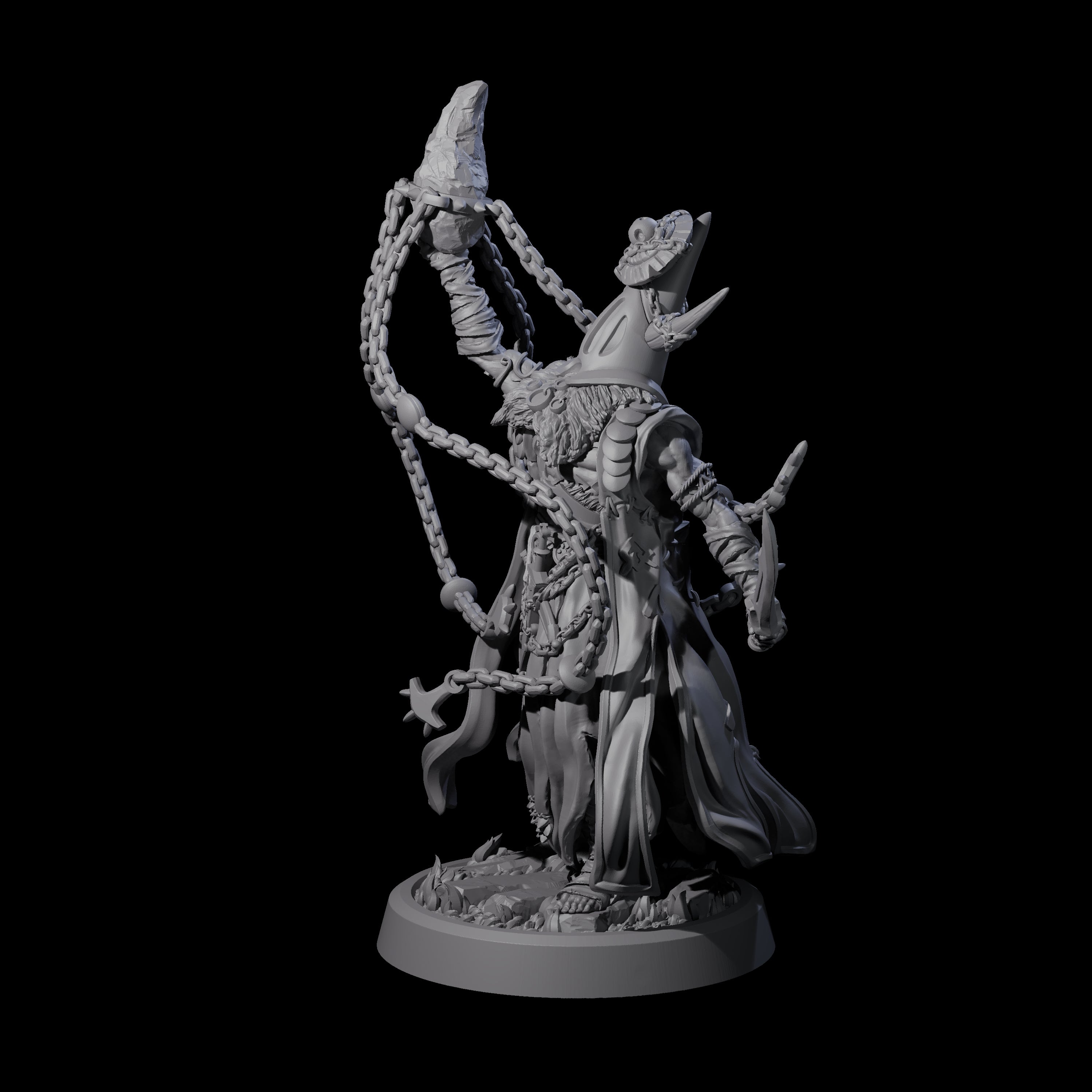 Fanatical Orcale C Miniature for Dungeons and Dragons, Pathfinder or other TTRPGs