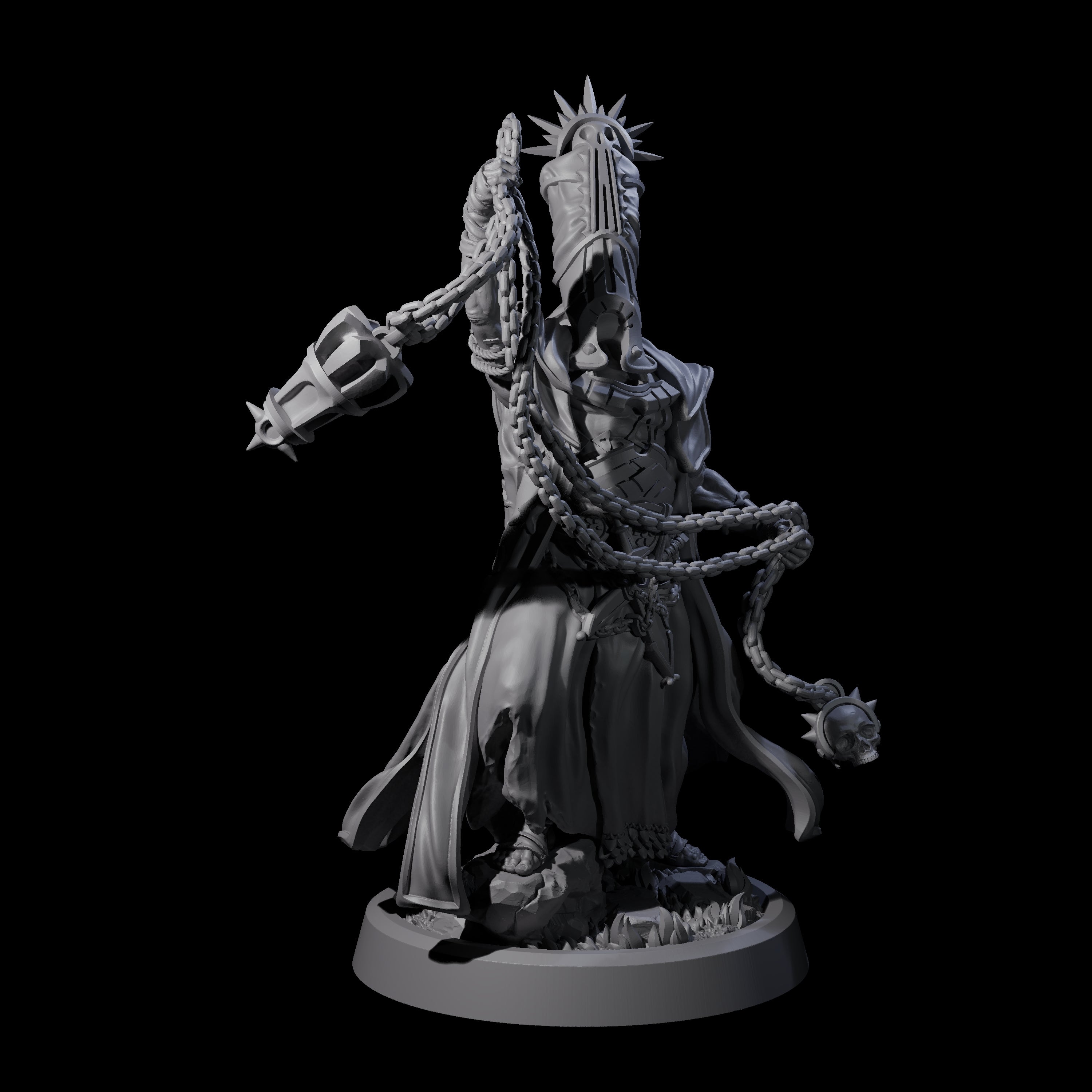Fanatical Orcale D Miniature for Dungeons and Dragons, Pathfinder or other TTRPGs