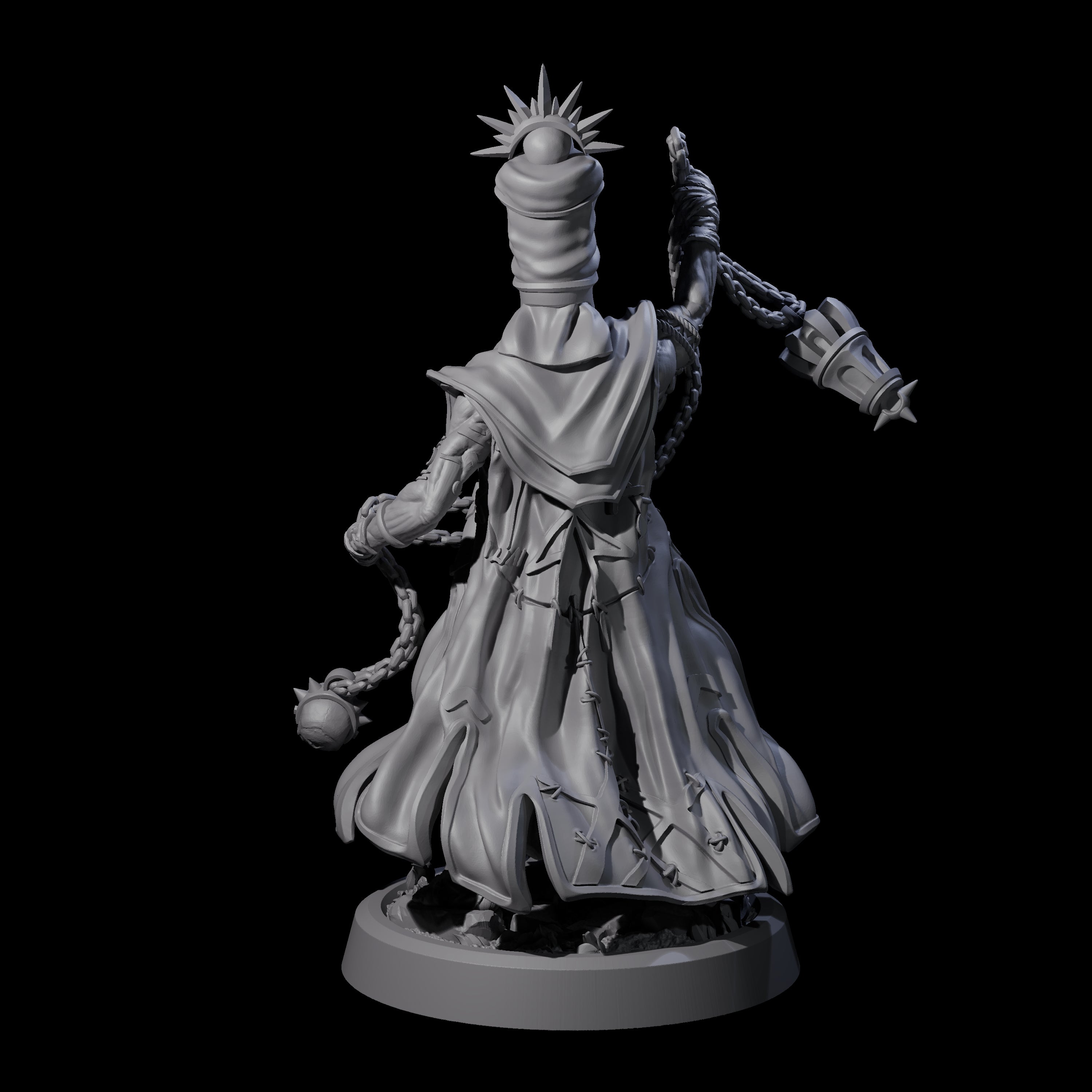 Fanatical Orcale D Miniature for Dungeons and Dragons, Pathfinder or other TTRPGs