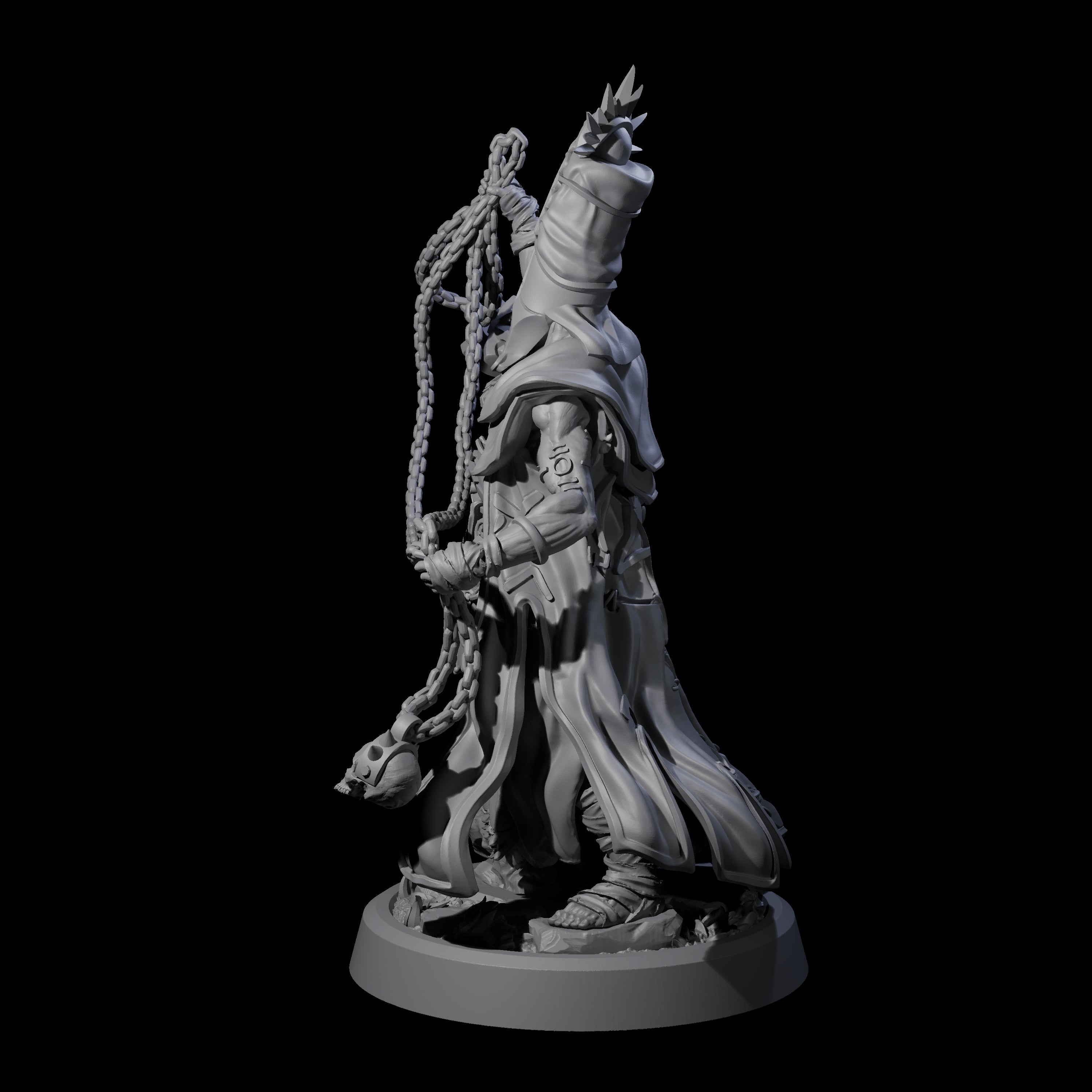 Fanatical Orcale D Miniature for Dungeons and Dragons, Pathfinder or other TTRPGs