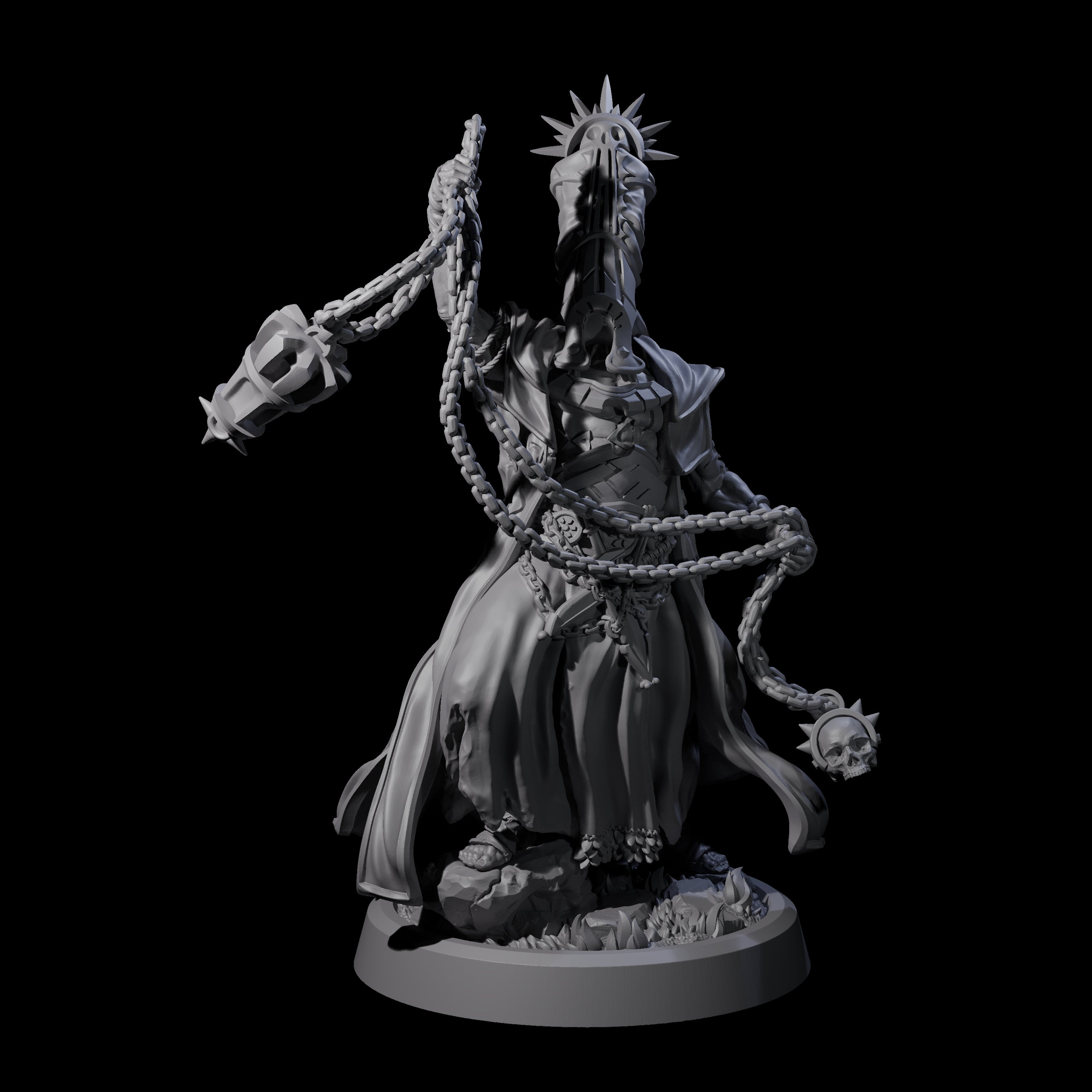 Fanatical Orcale D Miniature for Dungeons and Dragons, Pathfinder or other TTRPGs