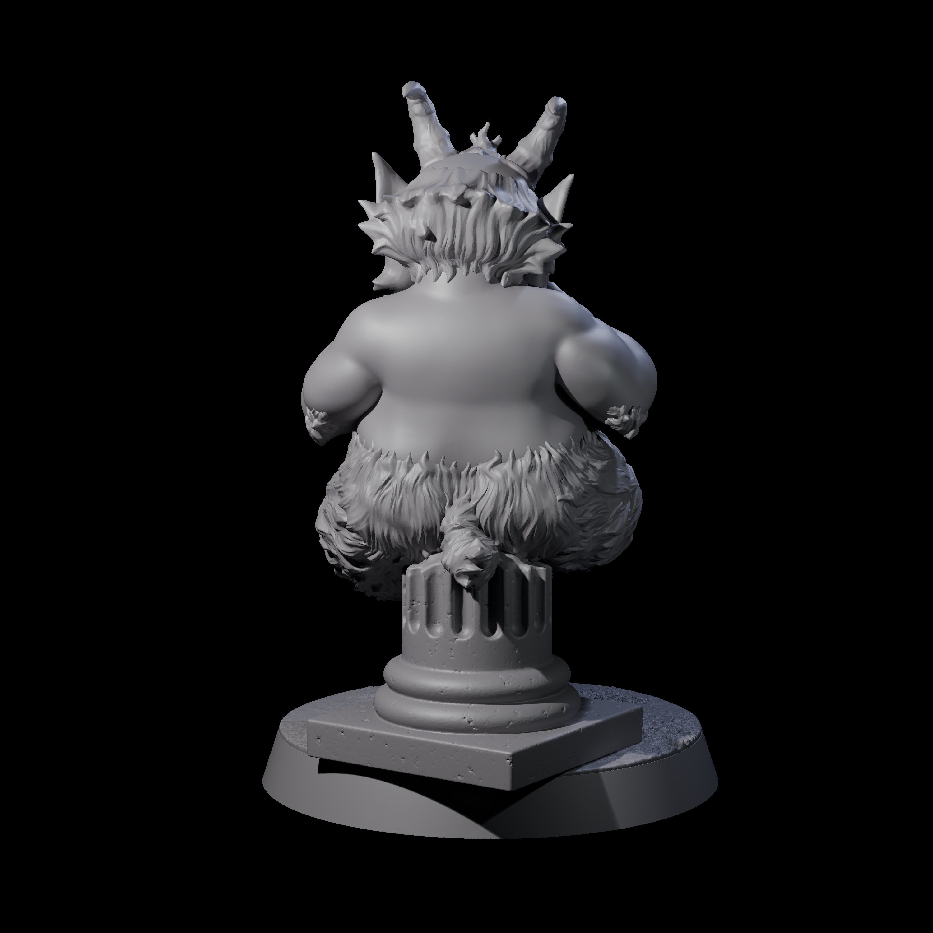 Fat Mischievous Satyr A Miniature for Dungeons and Dragons, Pathfinder or other TTRPGs