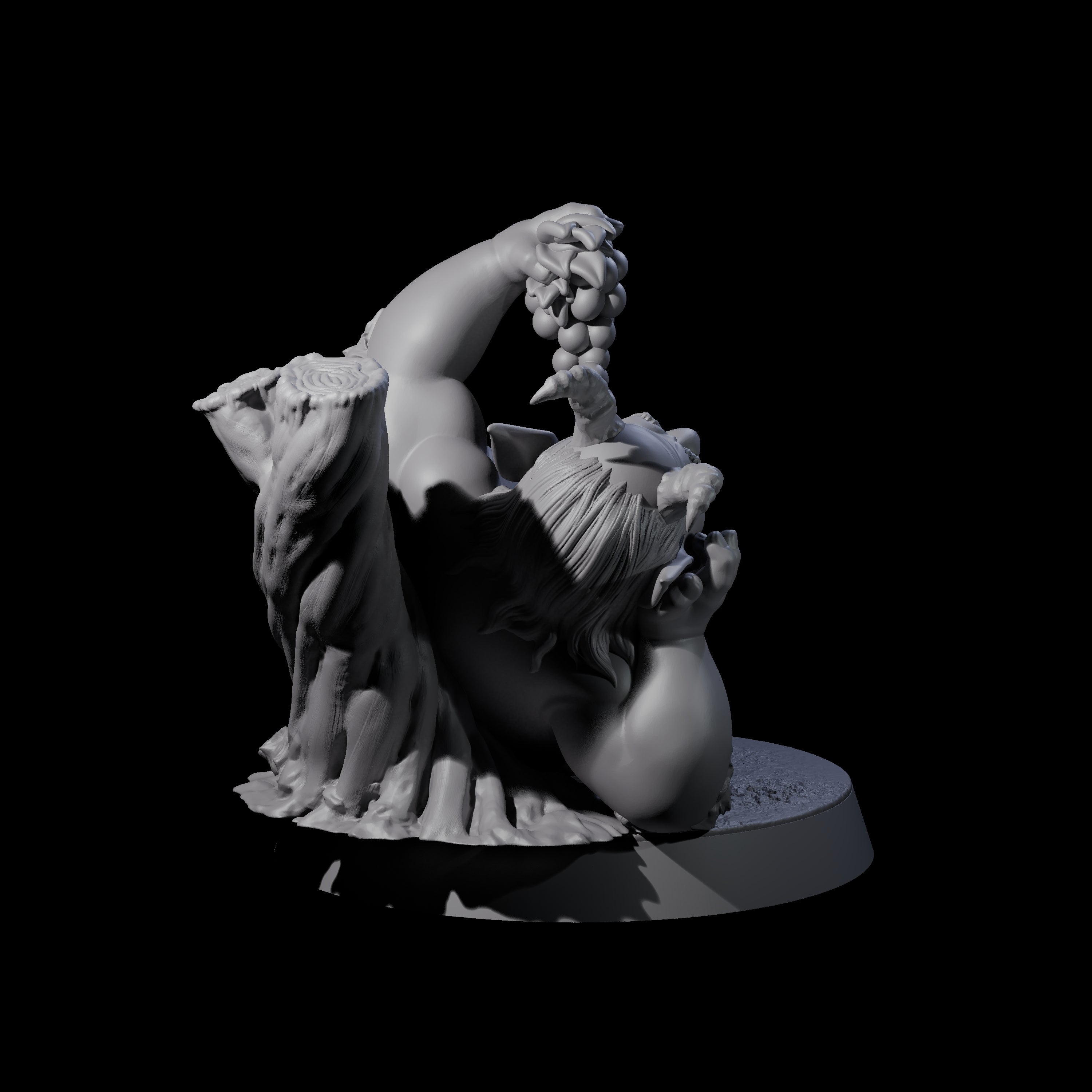 Fat Mischievous Satyr B Miniature for Dungeons and Dragons, Pathfinder or other TTRPGs