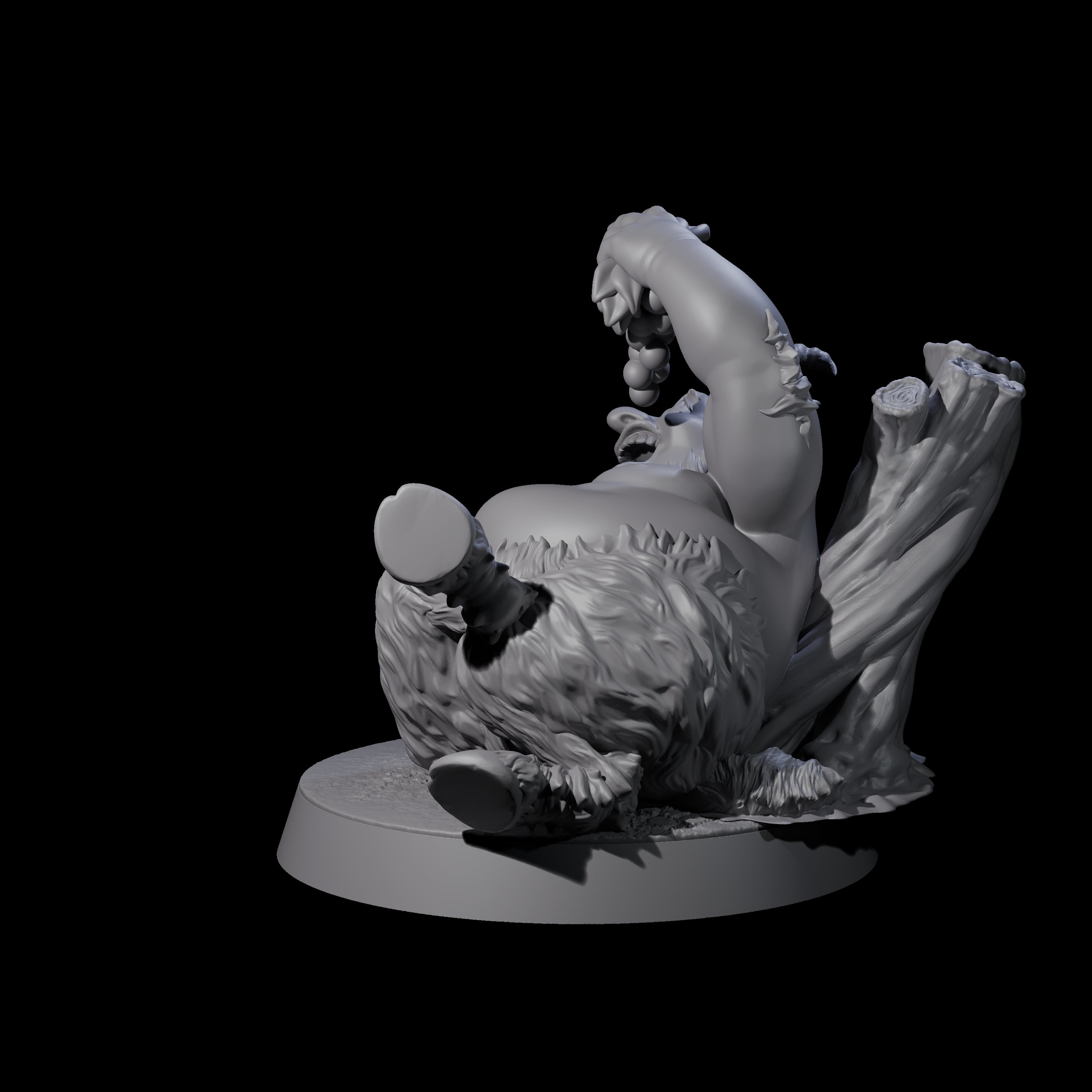 Fat Mischievous Satyr B Miniature for Dungeons and Dragons, Pathfinder or other TTRPGs