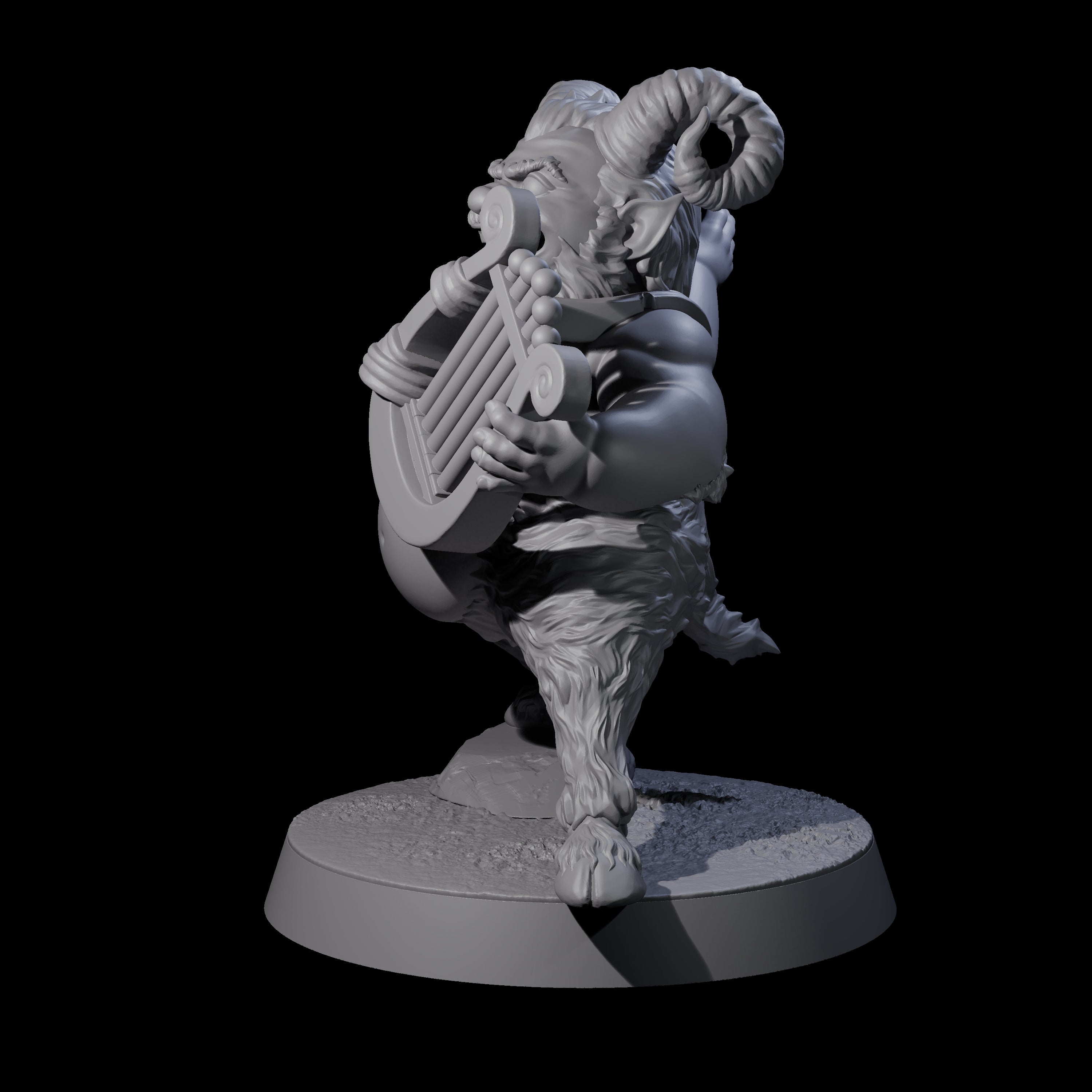 Fat Mischievous Satyr C Miniature for Dungeons and Dragons, Pathfinder or other TTRPGs