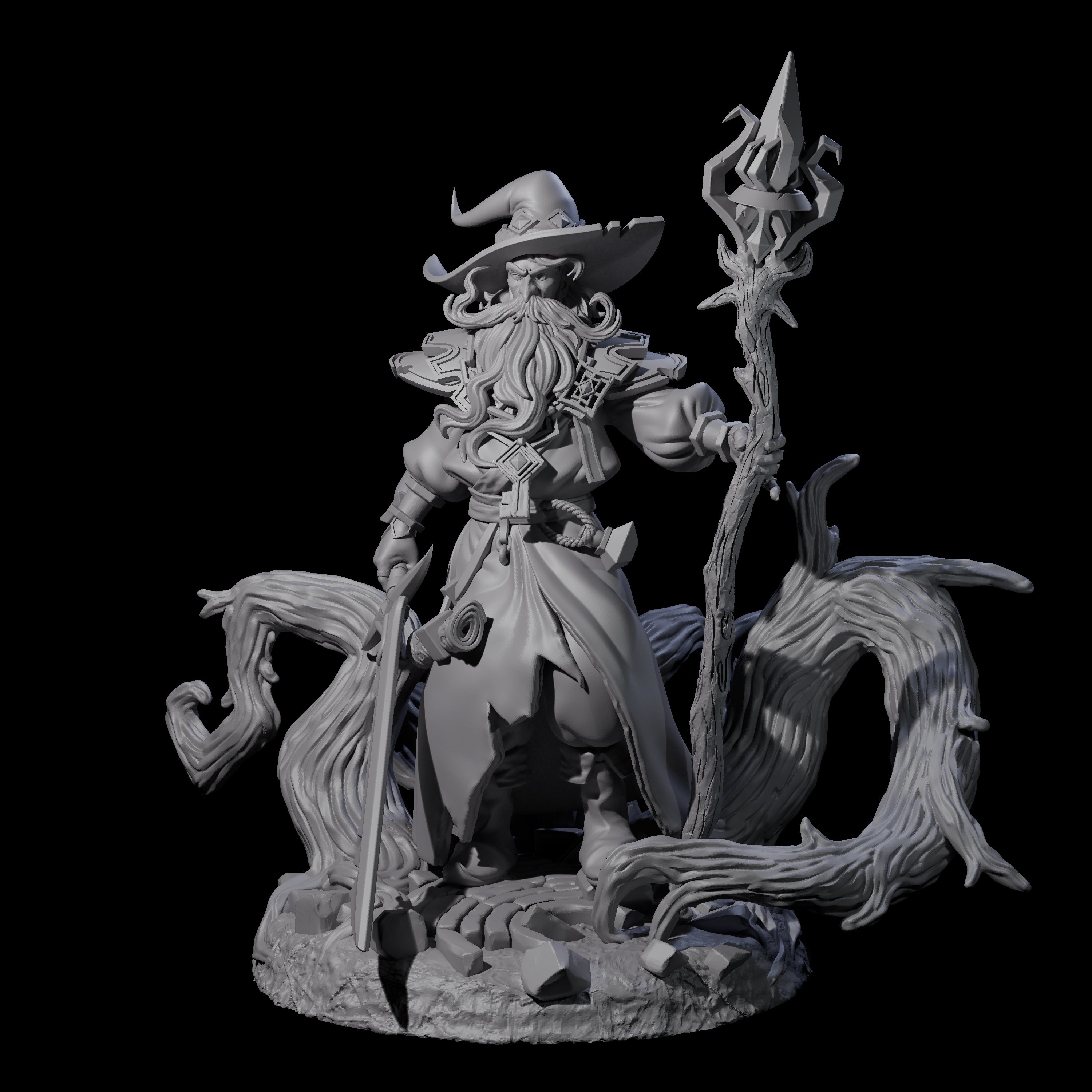 Fearless Archmage Miniature for Dungeons and Dragons, Pathfinder or other TTRPGs