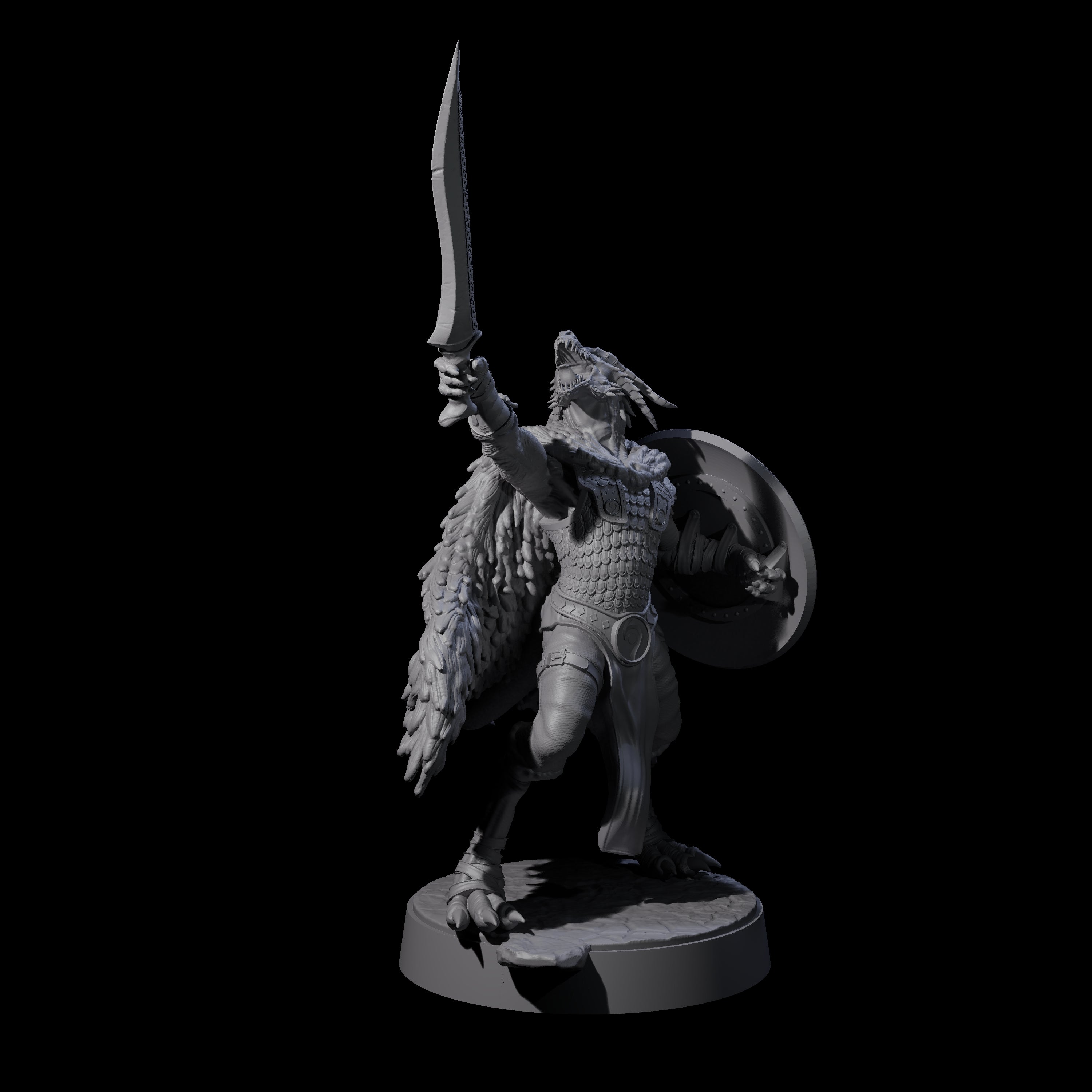 Fearless Kobold General Miniature for Dungeons and Dragons, Pathfinder or other TTRPGs
